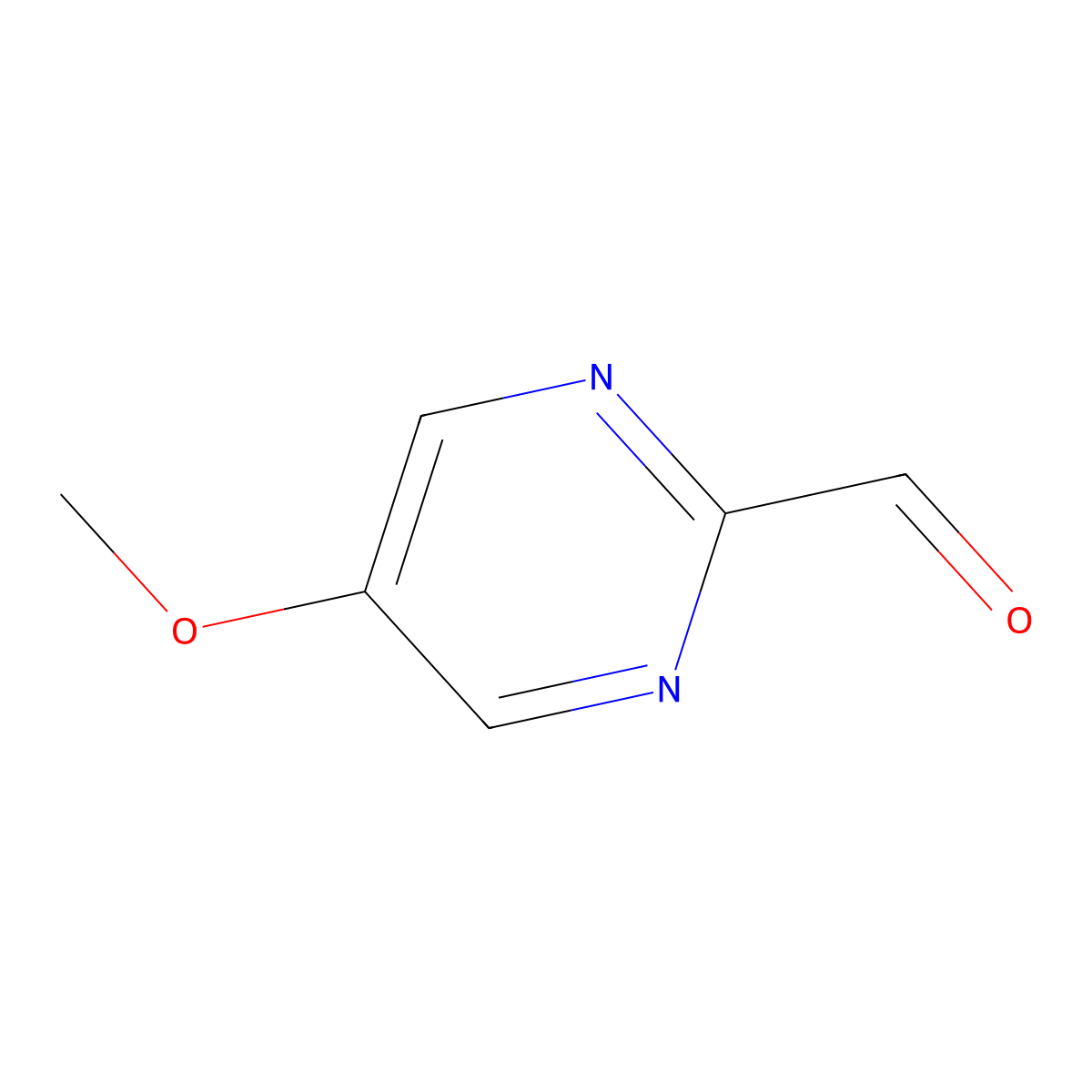 5-Methoxypyrimidine-2-carbaldehyde molecular structure, CAS 220114-83-0