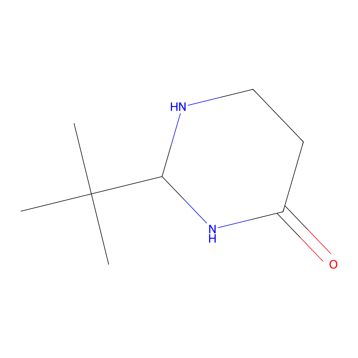 2-Tert-butyl-1,3-diazinan-4-one molecular structure, CAS 220116-67-6