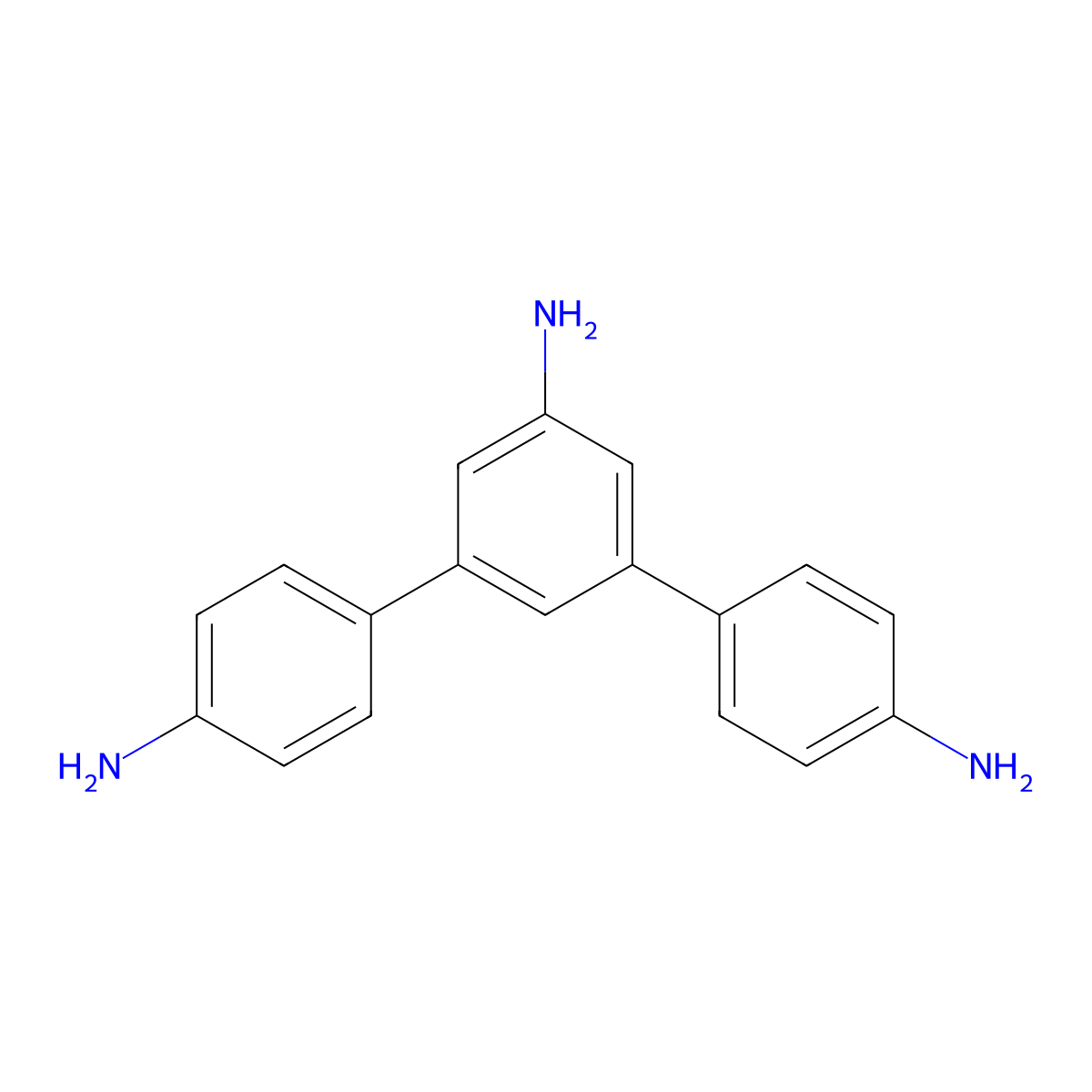 [1,1':3',1''-Terphenyl]-4,4'',5'-triamine molecular structure, CAS 220125-97-3