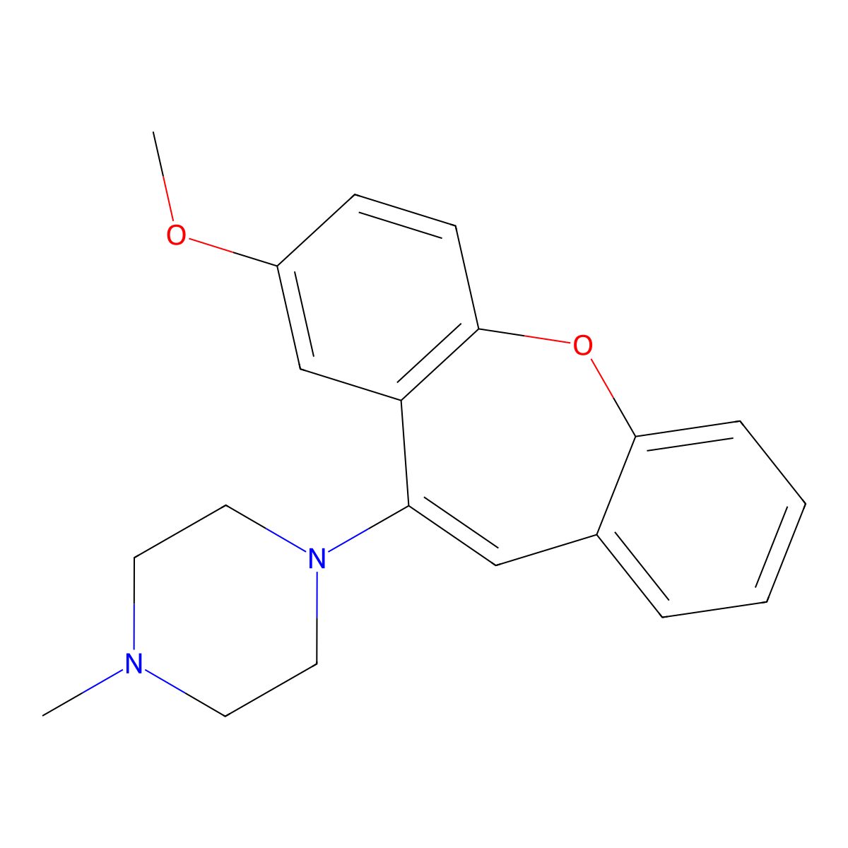 Metoxepin molecular structure, CAS 22013-23-6