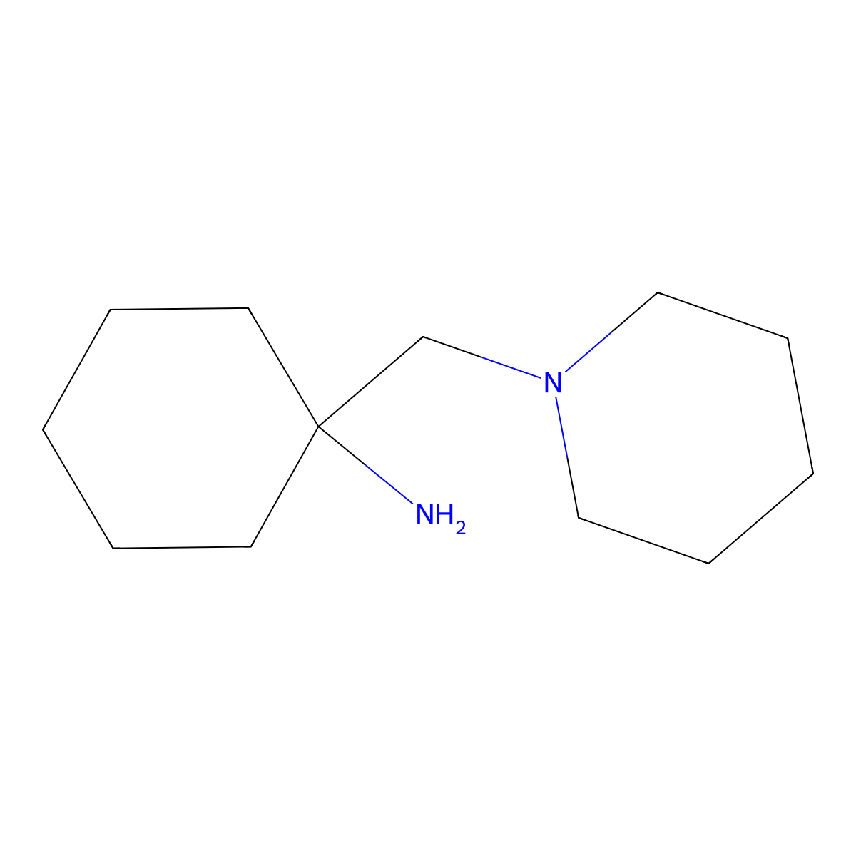 1-(Piperidin-1-ylmethyl)cyclohexanamine molecular structure, CAS 220137-70-2
