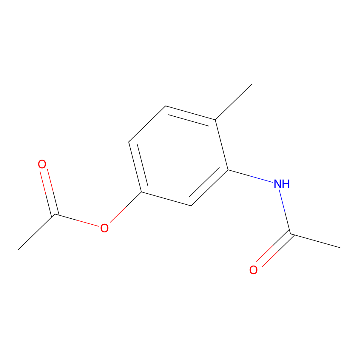 3-Acetamido-4-methylphenyl acetate molecular structure, CAS 220139-79-7