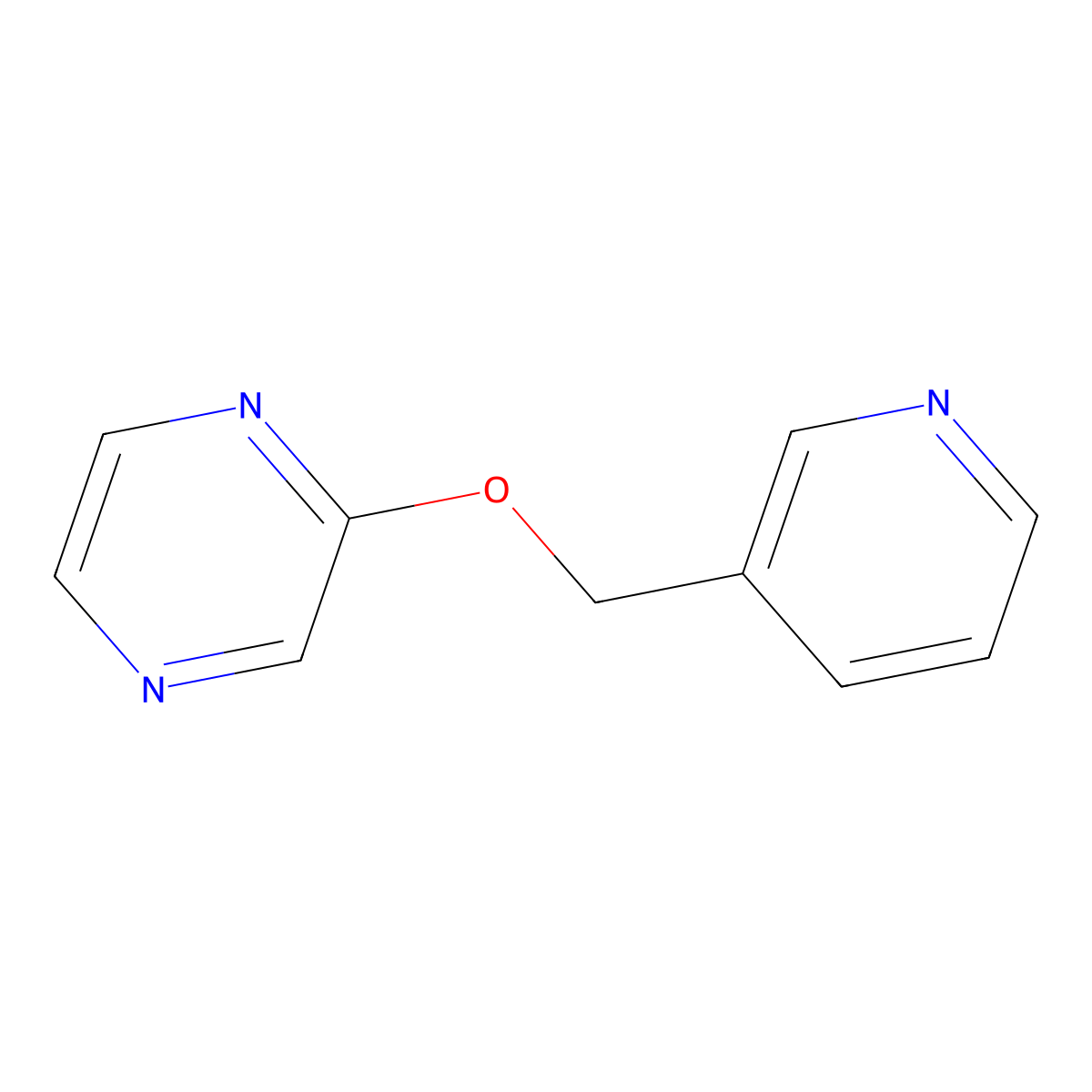 2-[(Pyridin-3-yl)methoxy]pyrazine molecular structure, CAS 2201394-44-5