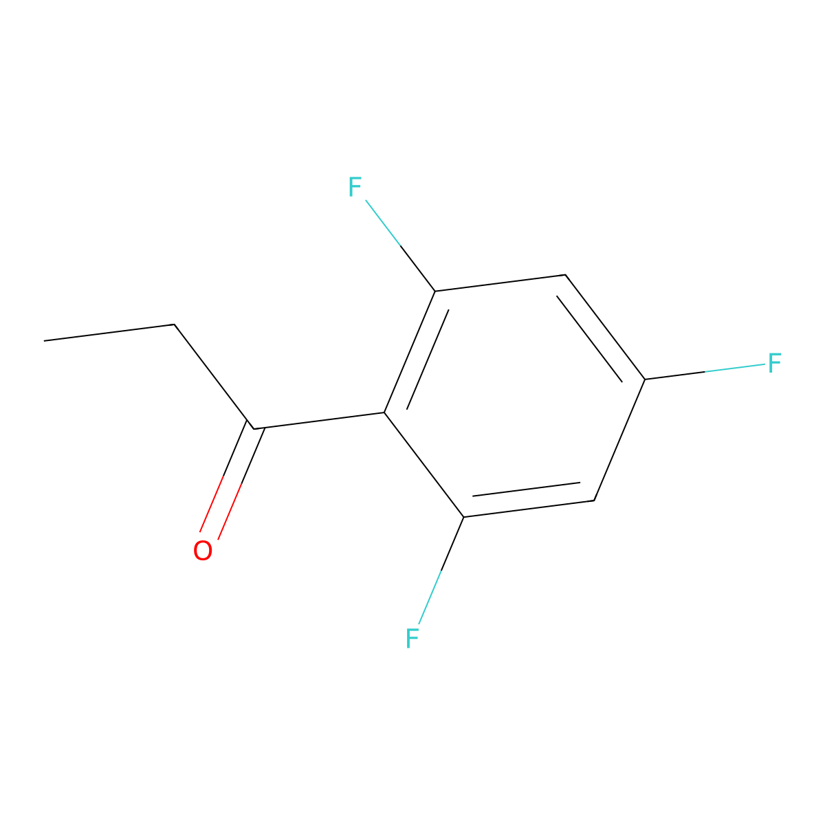 1-(2,4,6-Trifluorophenyl)propan-1-one molecular structure, CAS 220141-69-5