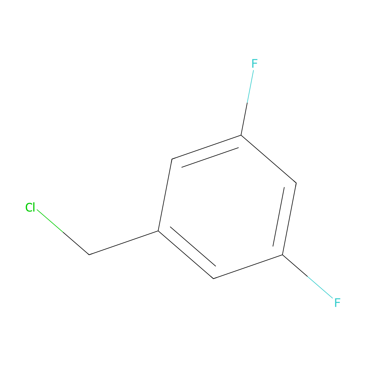 3,5-Difluorobenzyl chloride molecular structure, CAS 220141-71-9