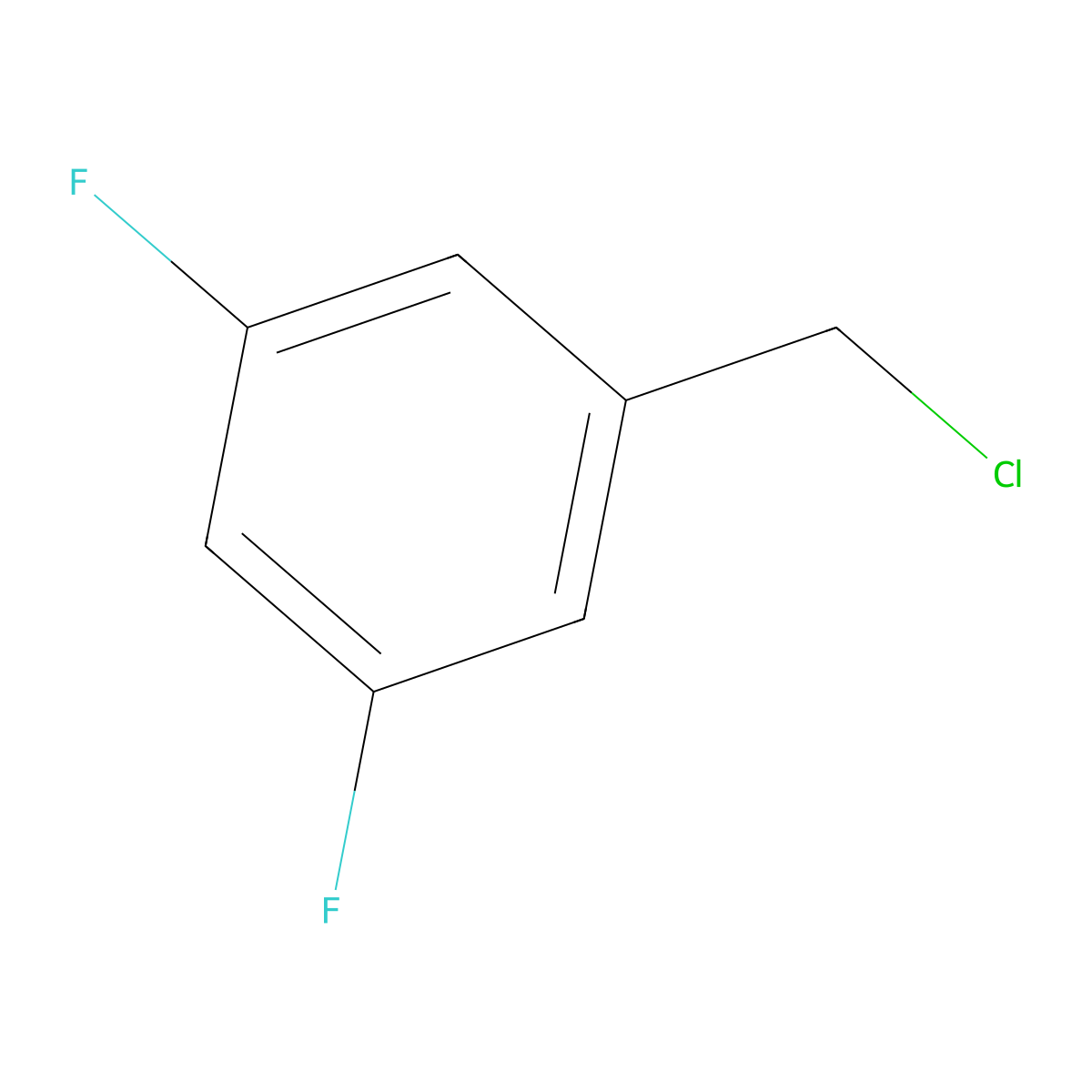3,5-Difluorobenzyl chloride molecular structure, CAS 220141-71-9