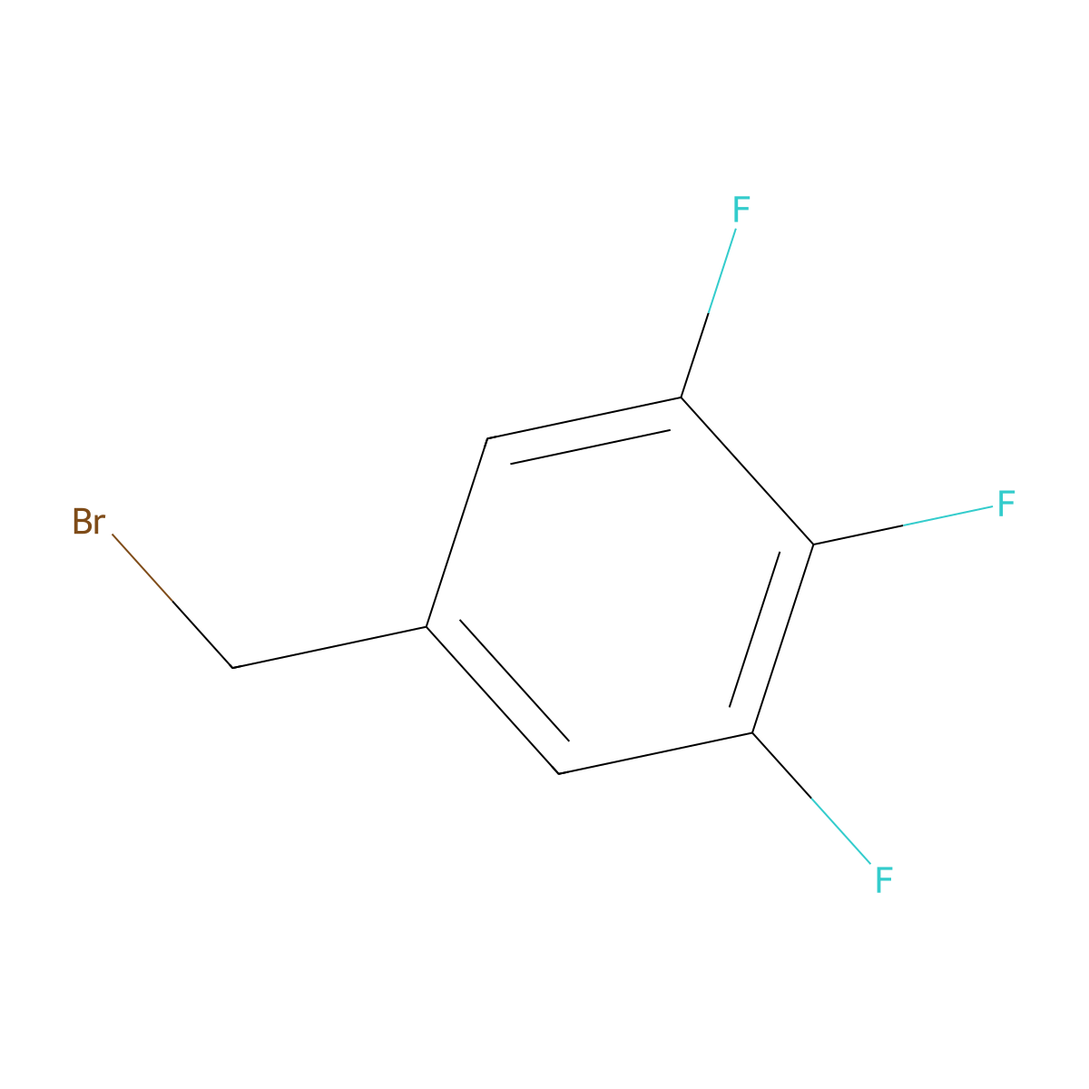 3,4,5-Trifluorobenzyl bromide molecular structure, CAS 220141-72-0