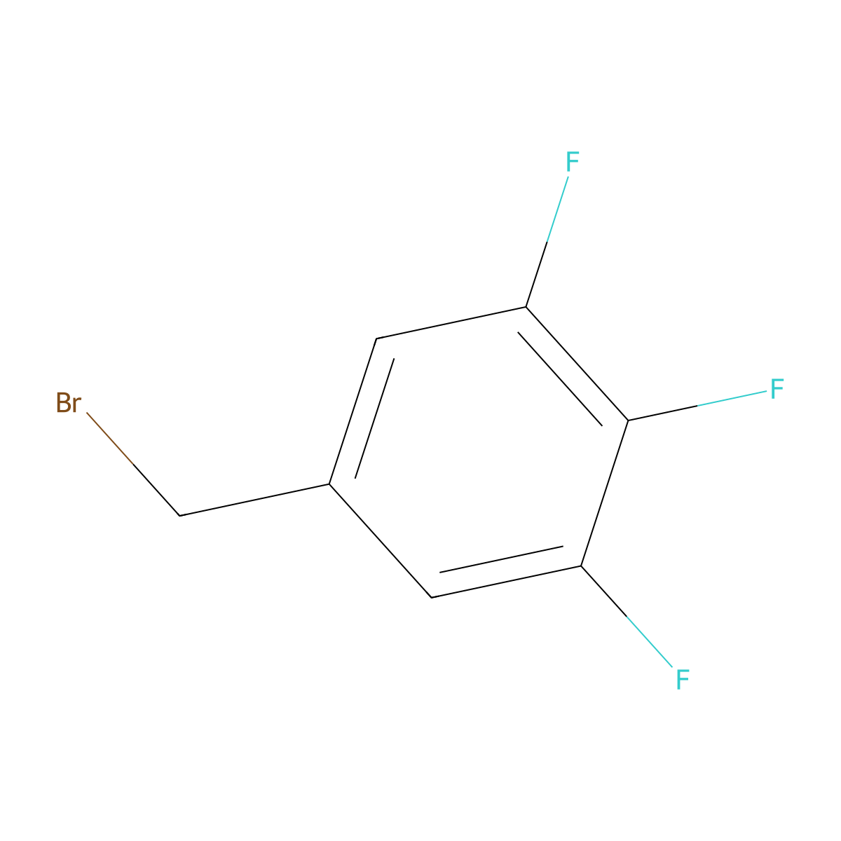 3,4,5-Trifluorobenzyl bromide molecular structure, CAS 220141-72-0