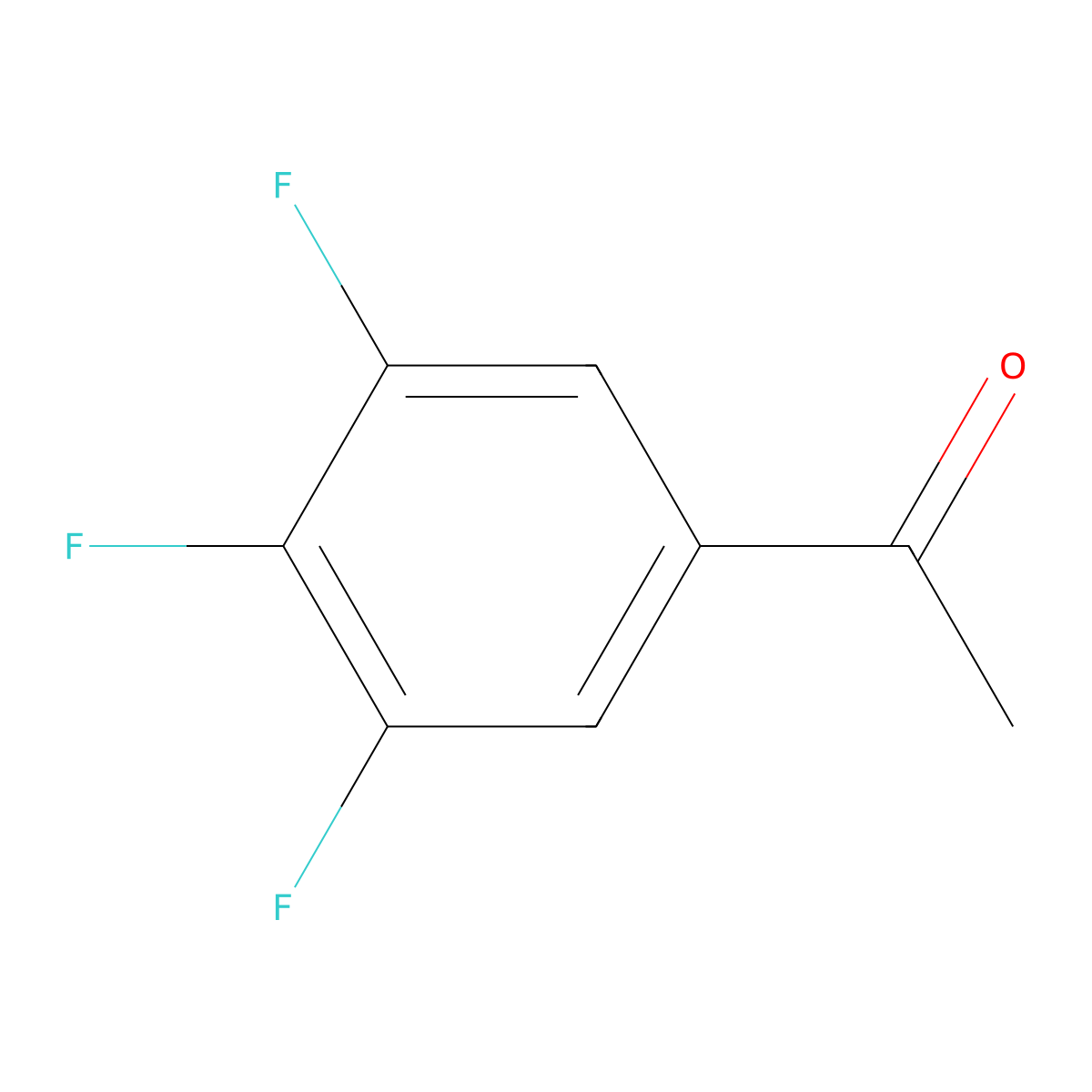 3',4',5'-Trifluoroacetophenone molecular structure, CAS 220141-73-1
