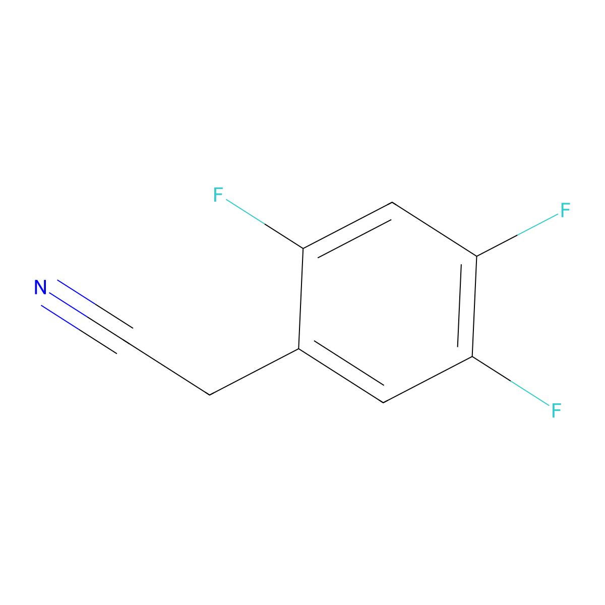 2,4,5-Trifluorobenzyl Cyanide molecular structure, CAS 220141-74-2
