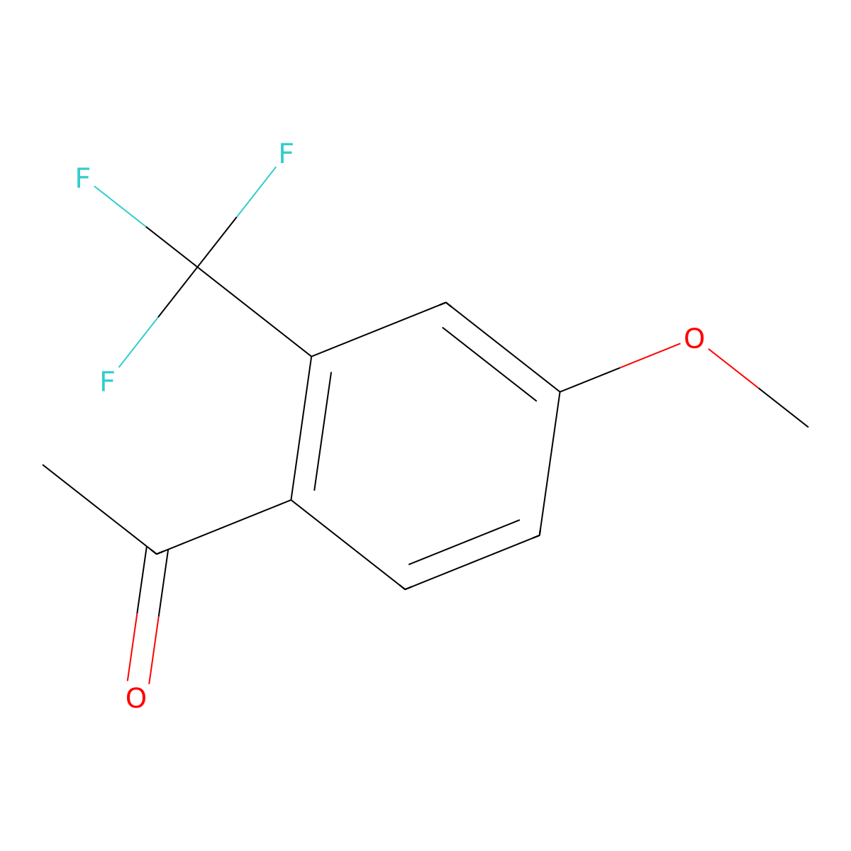 1-(4-Methoxy-2-(trifluoromethyl)phenyl)ethanone molecular structure, CAS 220141-75-3