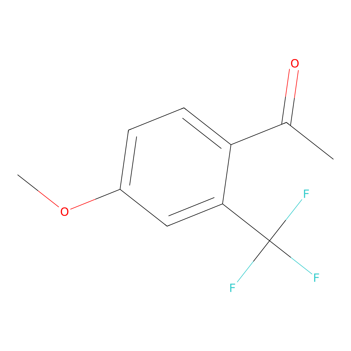 1-(4-Methoxy-2-(trifluoromethyl)phenyl)ethanone molecular structure, CAS 220141-75-3