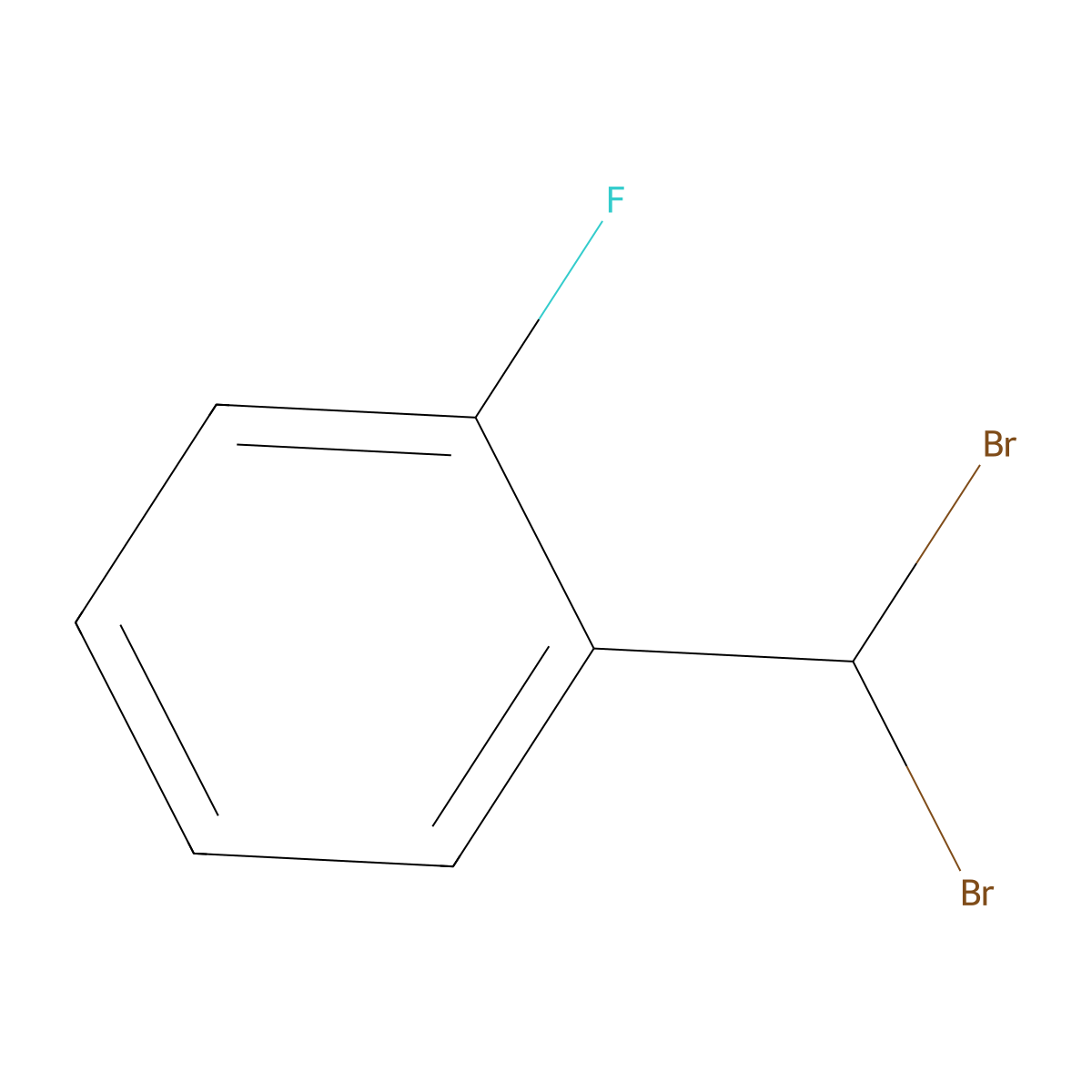1-(Dibromomethyl)-2-fluorobenzene molecular structure, CAS 220141-76-4