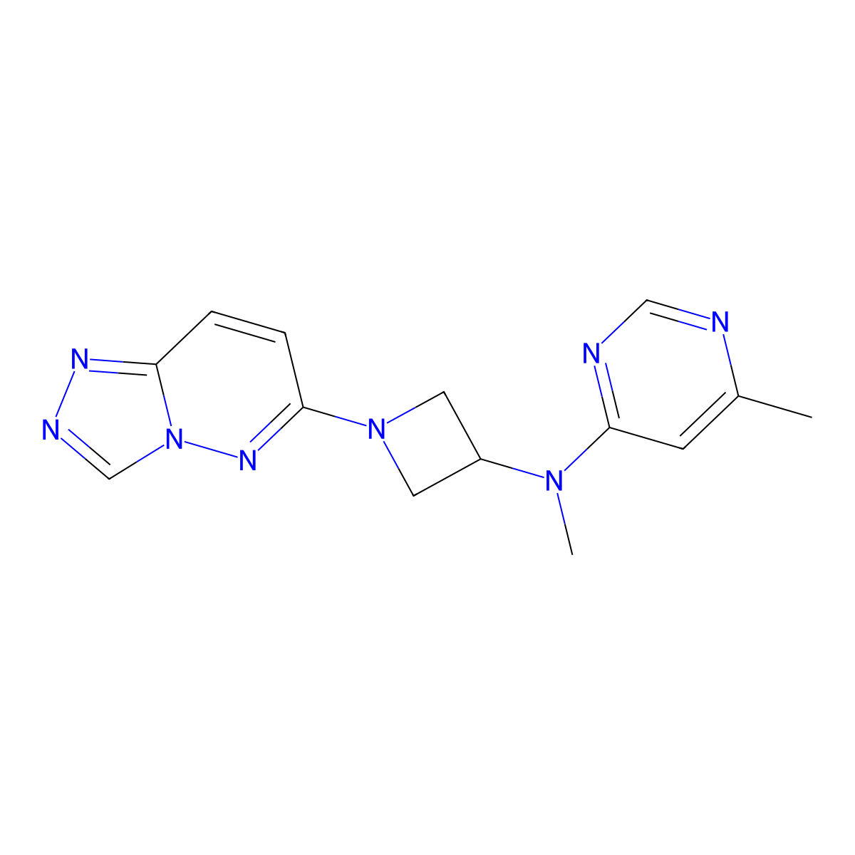 N,6-dimethyl-N-(1-{[1,2,4]triazolo[4,3-b]pyridazin-6-yl}azetidin-3-yl)pyrimidin-4-amine molecular structure, CAS 2201429-26-5
