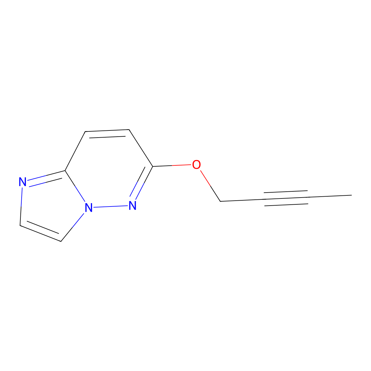 6-(But-2-yn-1-yloxy)imidazo[1,2-b]pyridazine molecular structure, CAS 2201467-06-1