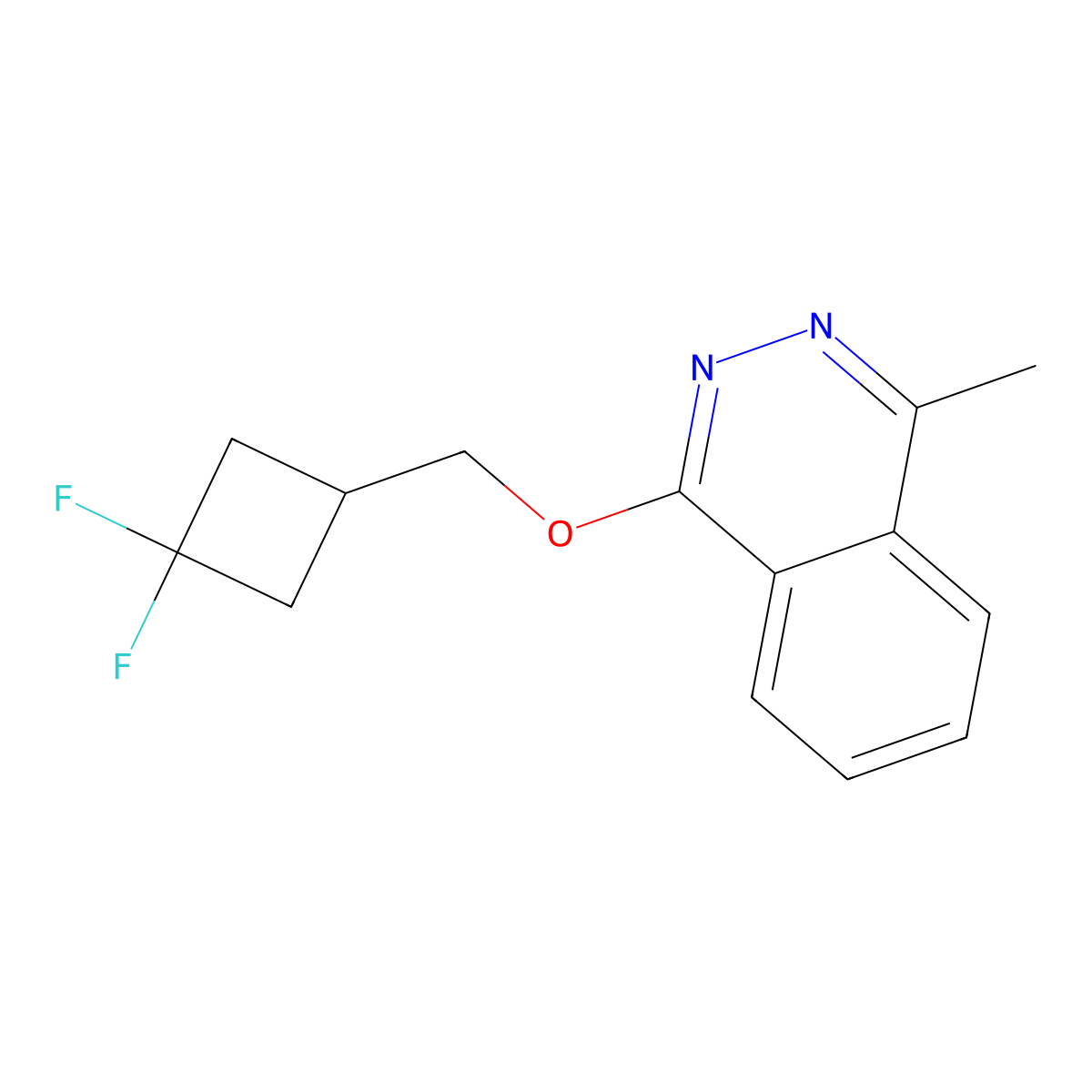 1-[(3,3-Difluorocyclobutyl)methoxy]-4-methylphthalazine molecular structure, CAS 2201467-40-3
