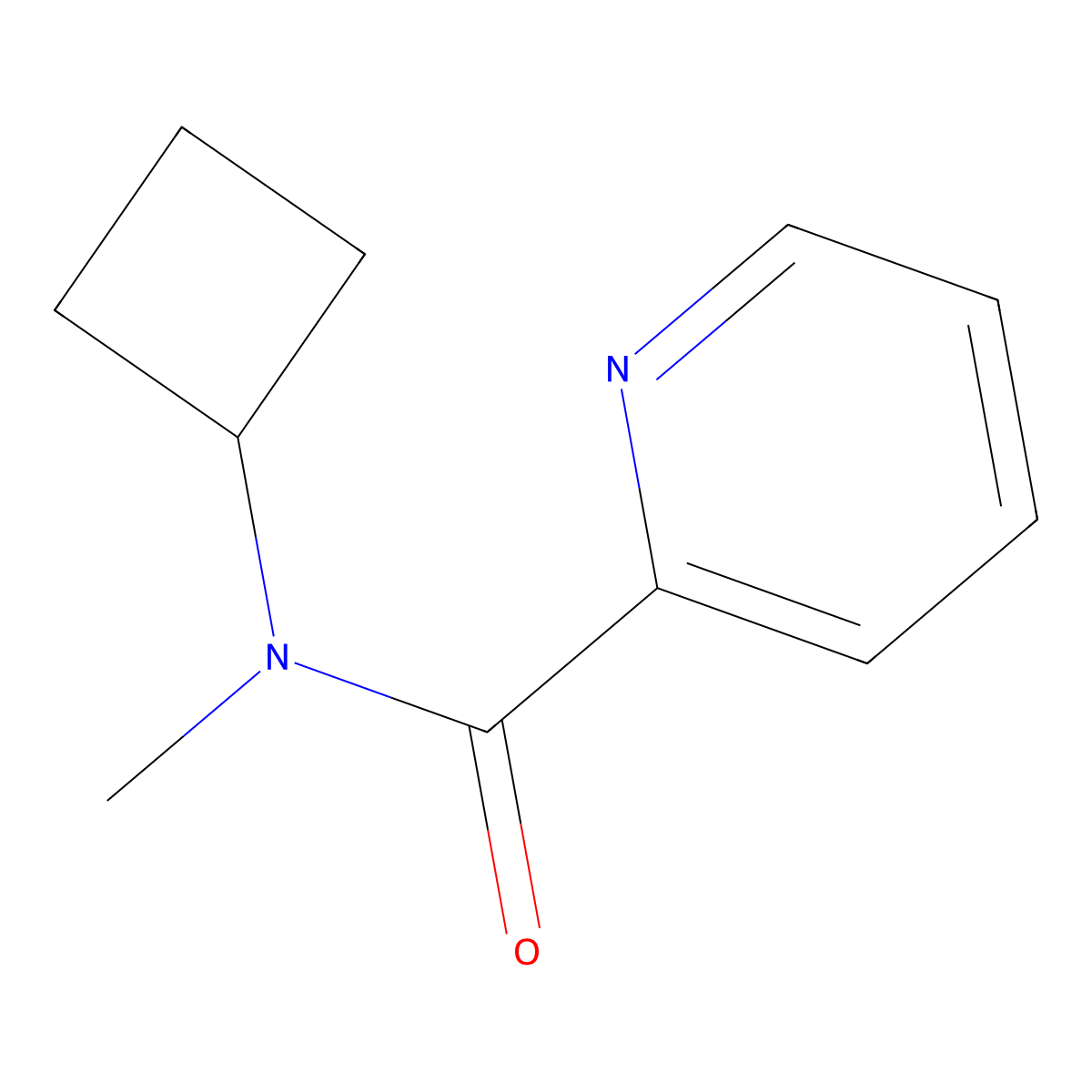 N-cyclobutyl-N-methylpyridine-2-carboxamide molecular structure, CAS 2201500-47-0