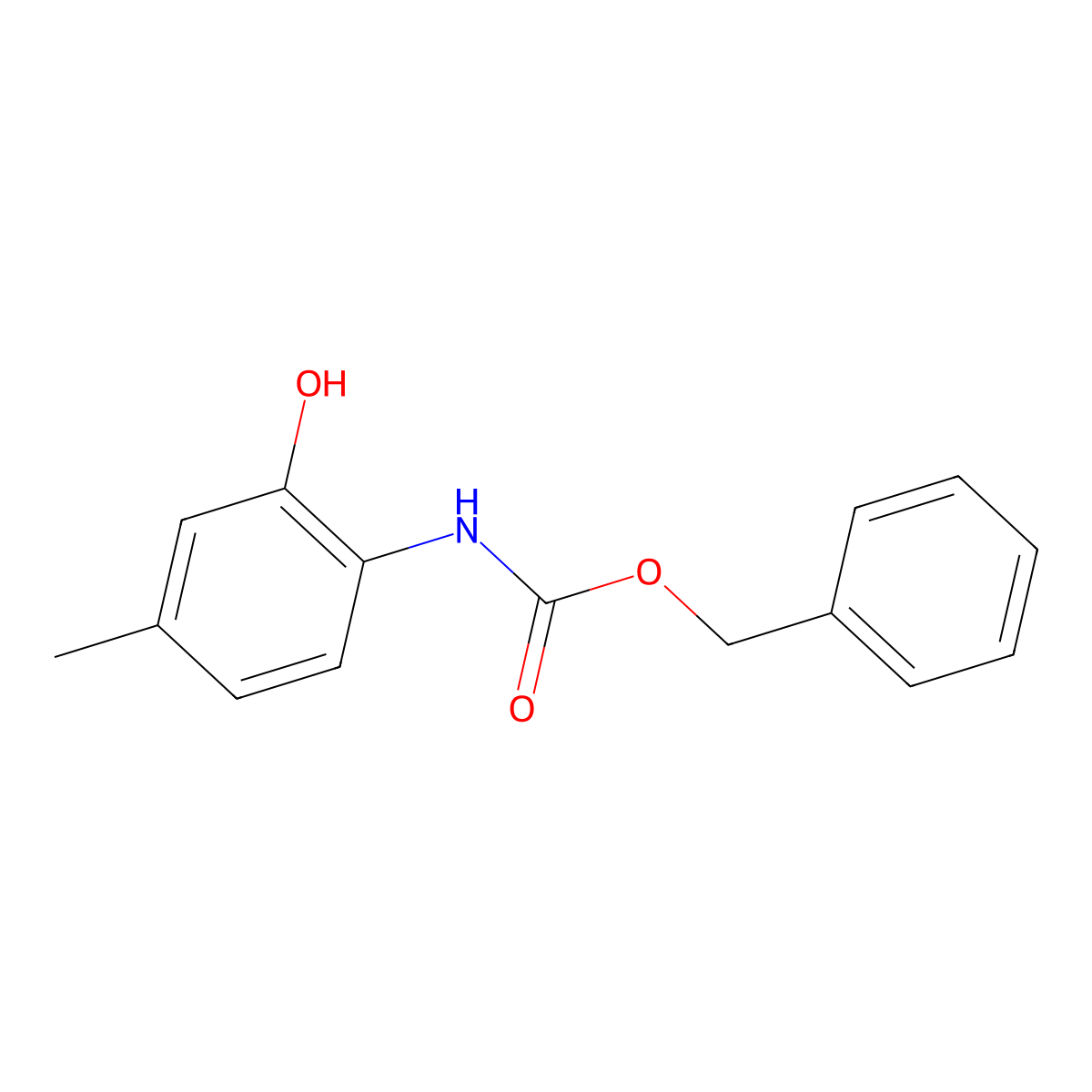 benzyl N-(2-hydroxy-4-methylphenyl)carbamate molecular structure, CAS 2201524-59-4