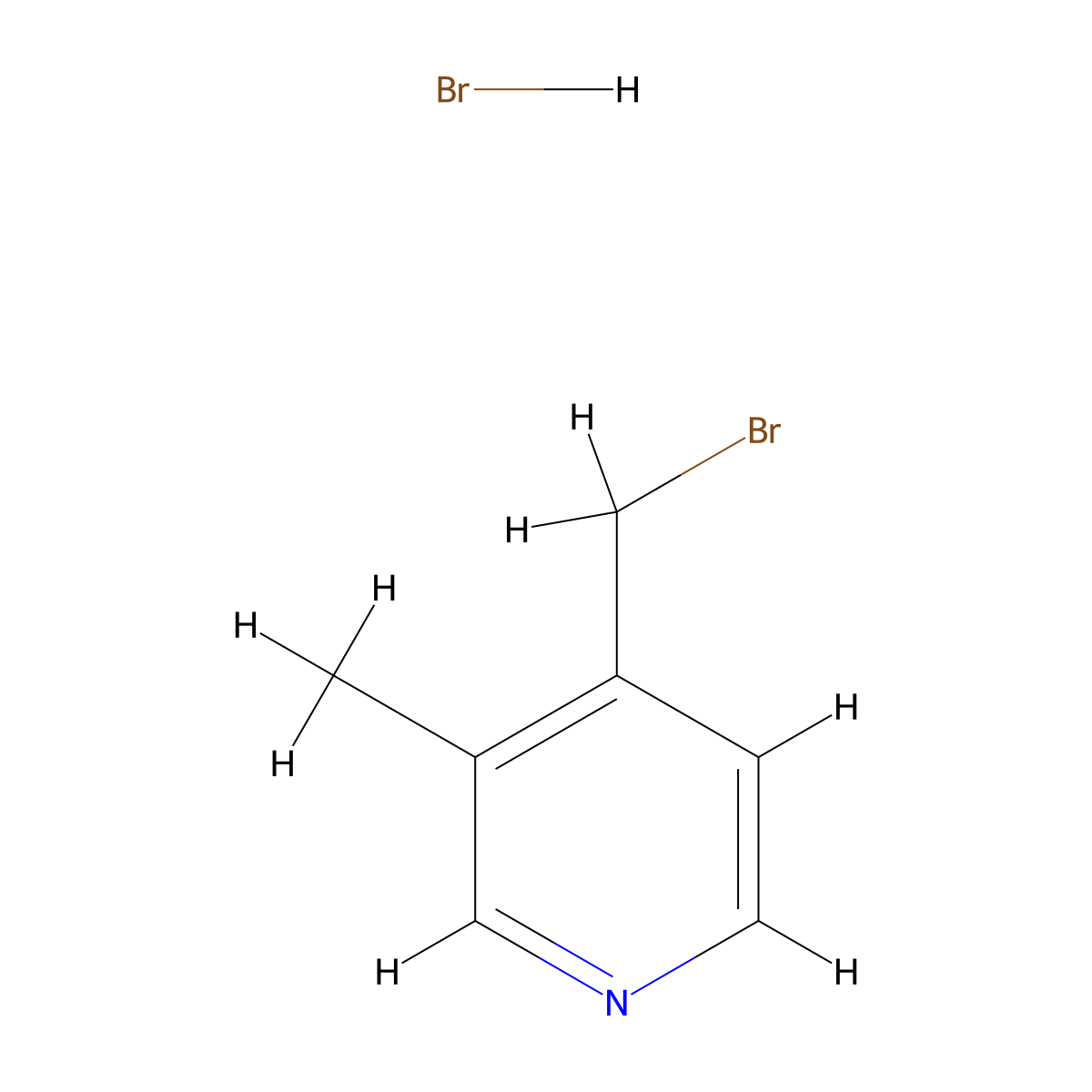 4-(Bromomethyl)-3-methylpyridine hydrobromide molecular structure, CAS 2201551-69-9