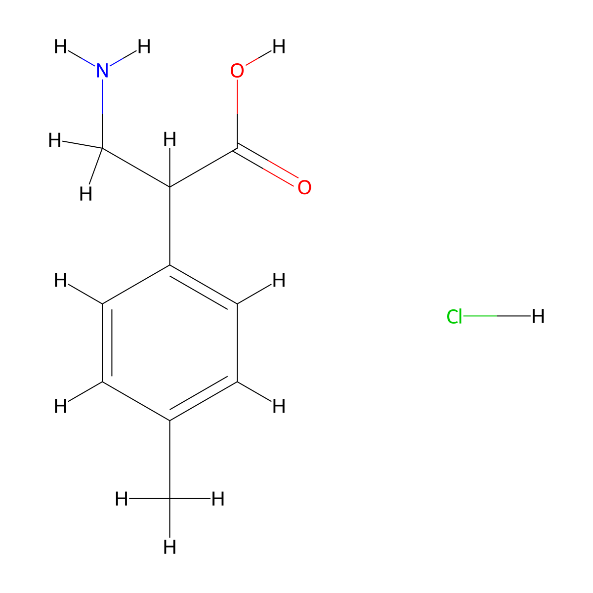 3-Amino-2-(p-tolyl)propanoic acid hydrochloride molecular structure, CAS 2201551-71-3