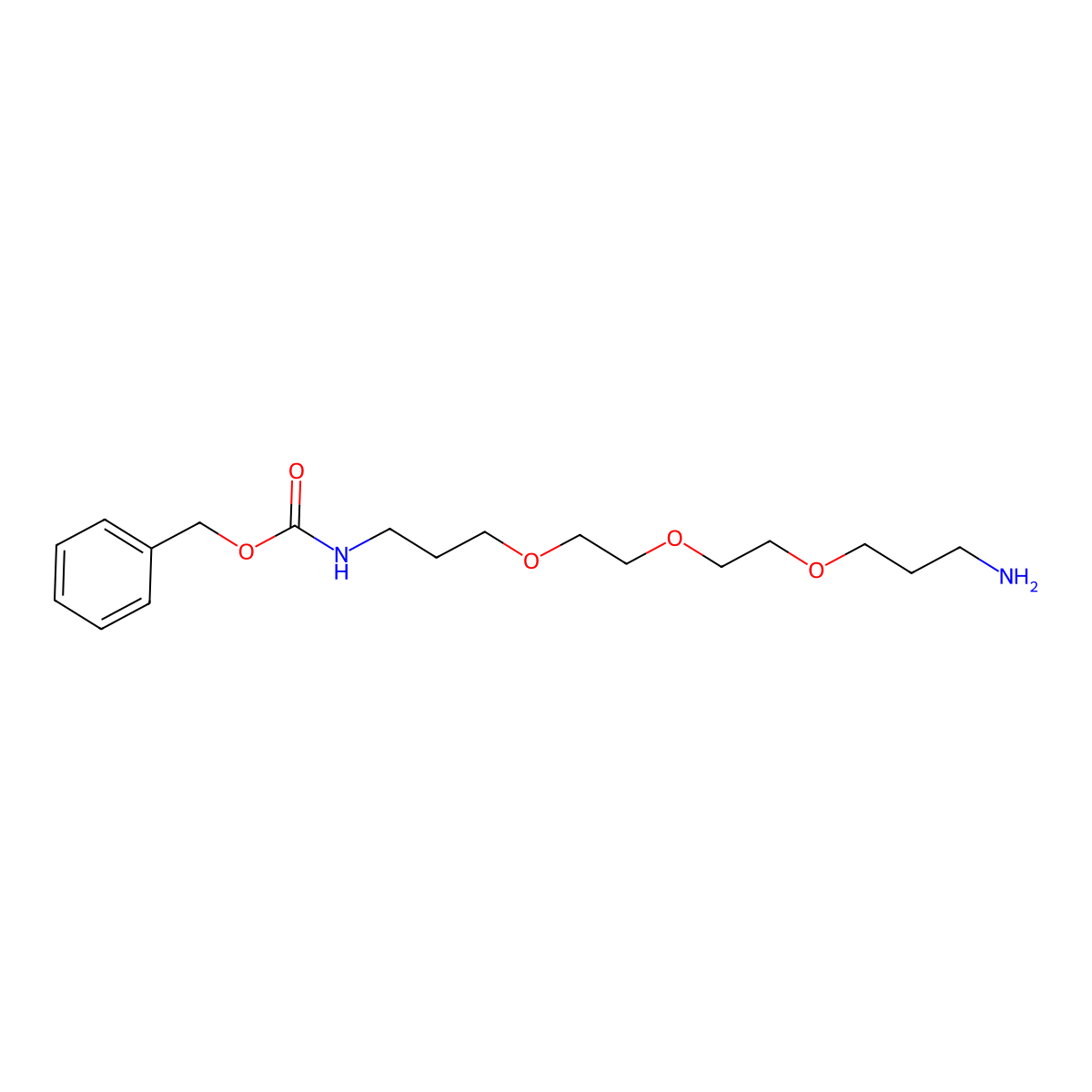 6,9,12-Trioxa-2-azapentadecanoic acid, 15-amino-, phenylmethyl ester molecular structure, CAS 220156-99-0