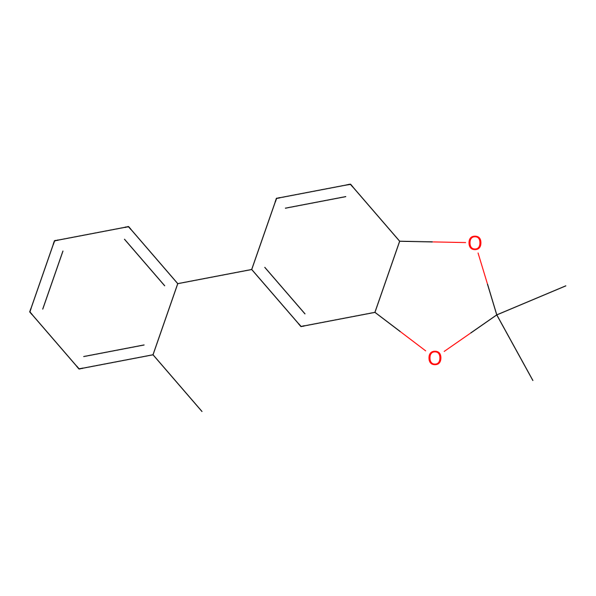 (3aR,7aS)-2,2-dimethyl-5-(o-tolyl)-3a,7a-dihydrobenzo[d][1,3]dioxole (racemic) molecular structure, CAS 2201583-13-1