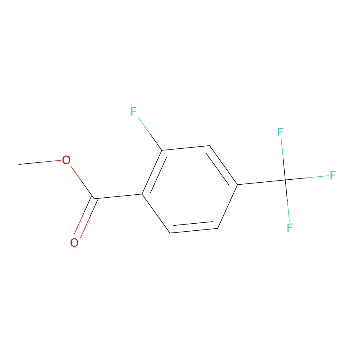 Methyl 2-fluoro-4-(trifluoromethyl)benzoate molecular structure, CAS 220162-64-1