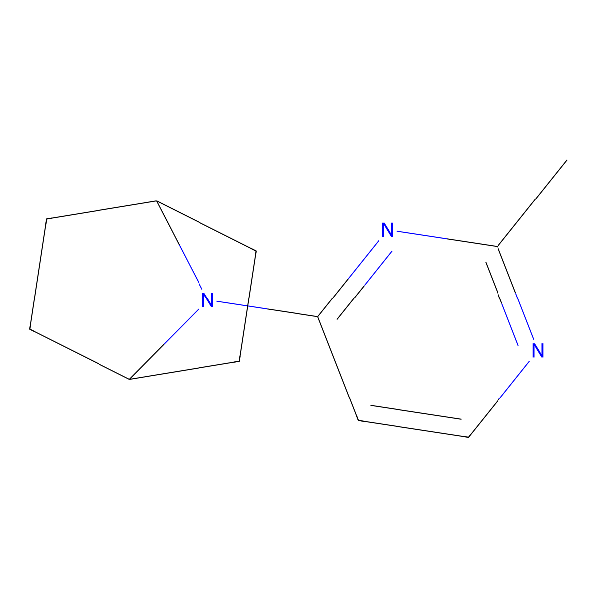 7-(2-Methylpyrimidin-4-yl)-7-azabicyclo[2.2.1]heptane molecular structure, CAS 2201693-00-5
