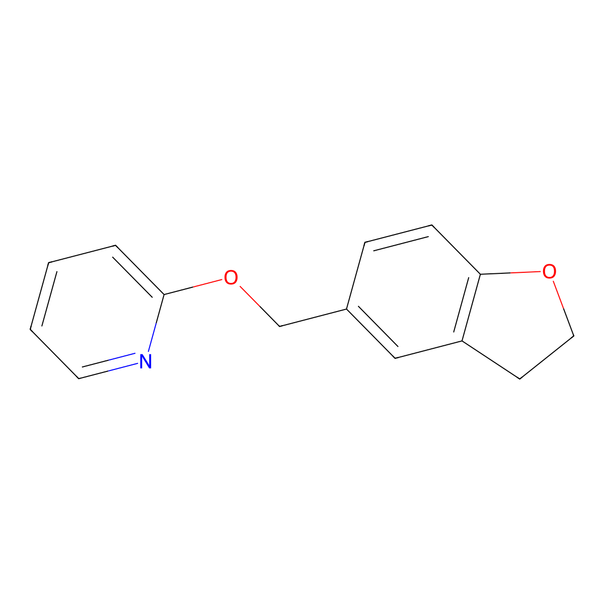 2-[(2,3-Dihydro-1-benzofuran-5-yl)methoxy]pyridine molecular structure, CAS 2201698-84-0