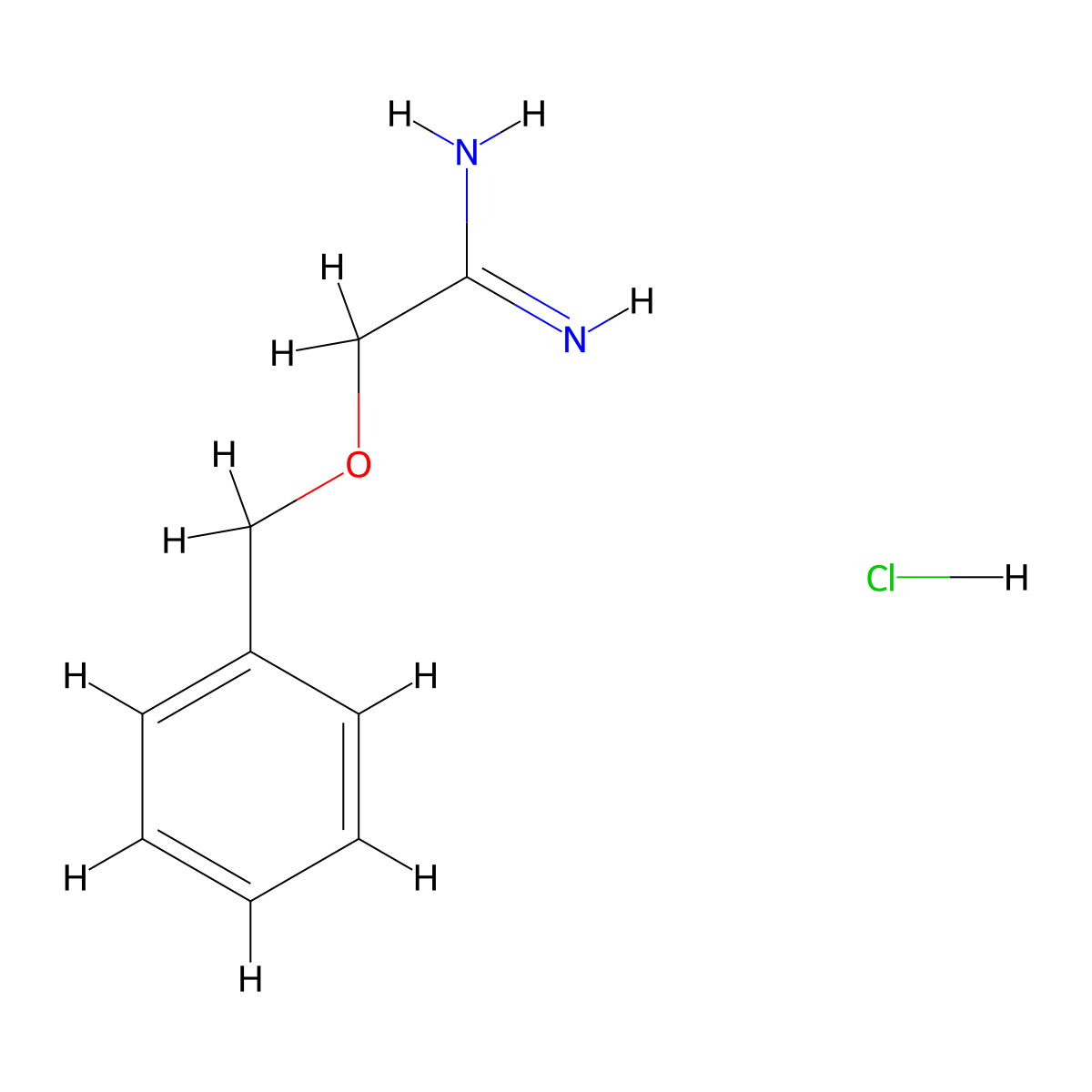 2-(Benzyloxy)acetimidamide hydrochloride molecular structure, CAS 22018-43-5