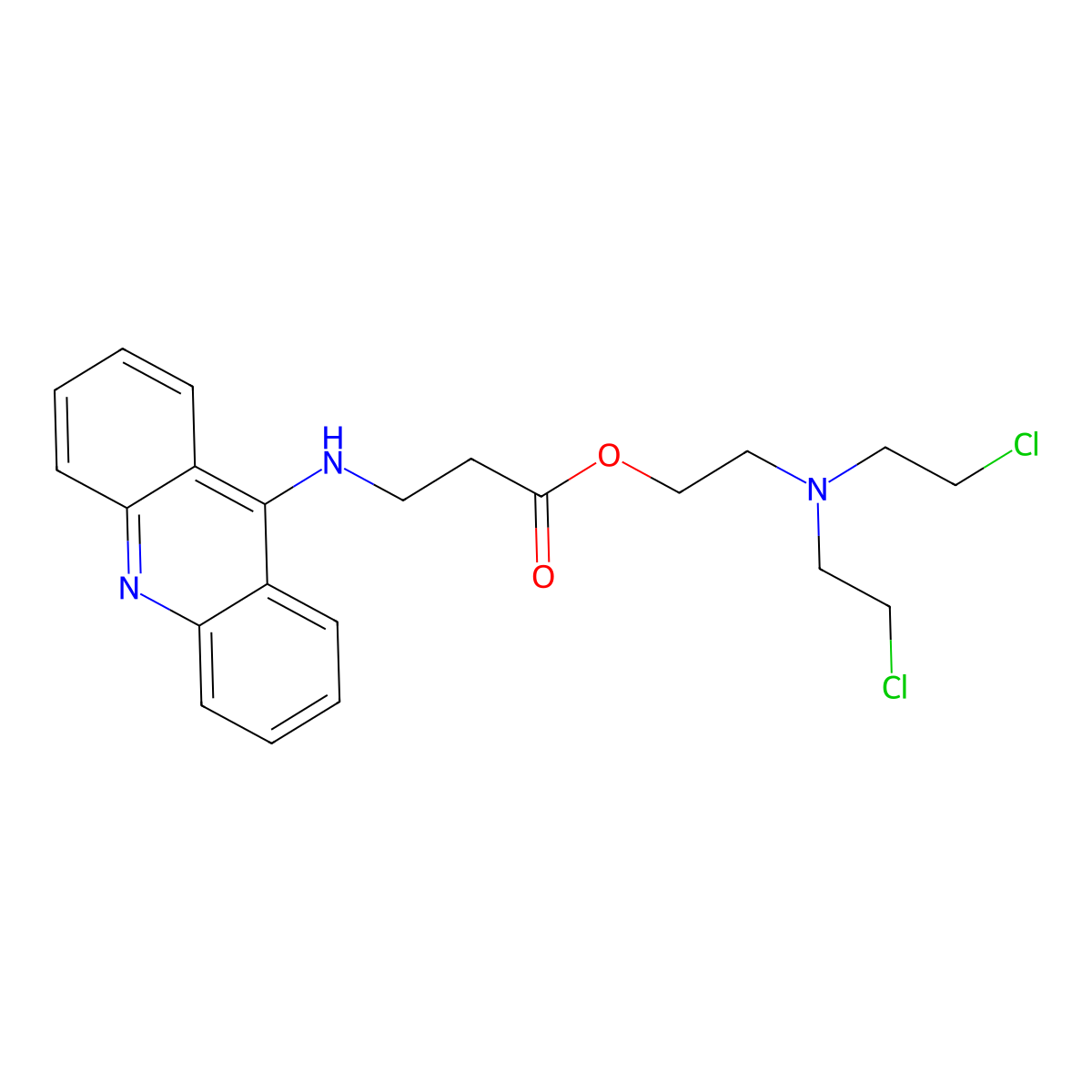 Amustaline molecular structure, CAS 220180-88-1