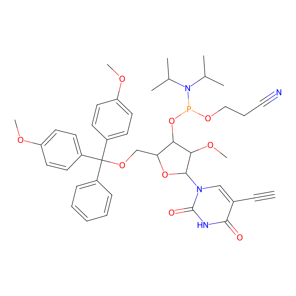 2-OMe 5-Ethynyl-U amidite molecular structure, CAS 2201814-30-2