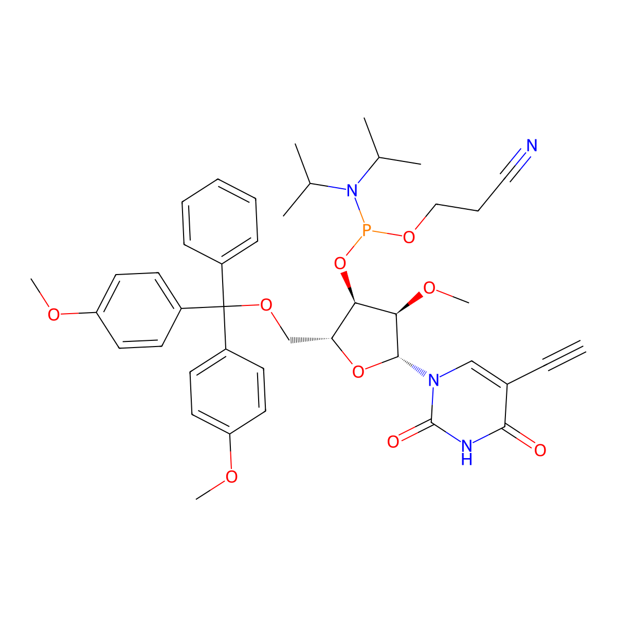2-OMe 5-Ethynyl-U amidite molecular structure, CAS 2201814-30-2