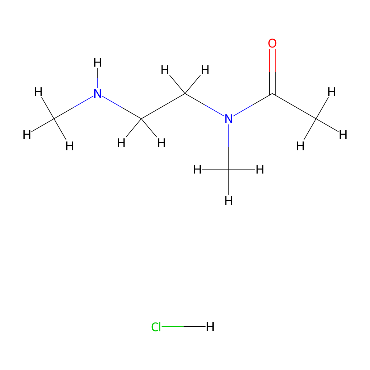 N-Methyl-N-[2-(methylamino)ethyl]acetamide HCl molecular structure, CAS 2201920-82-1