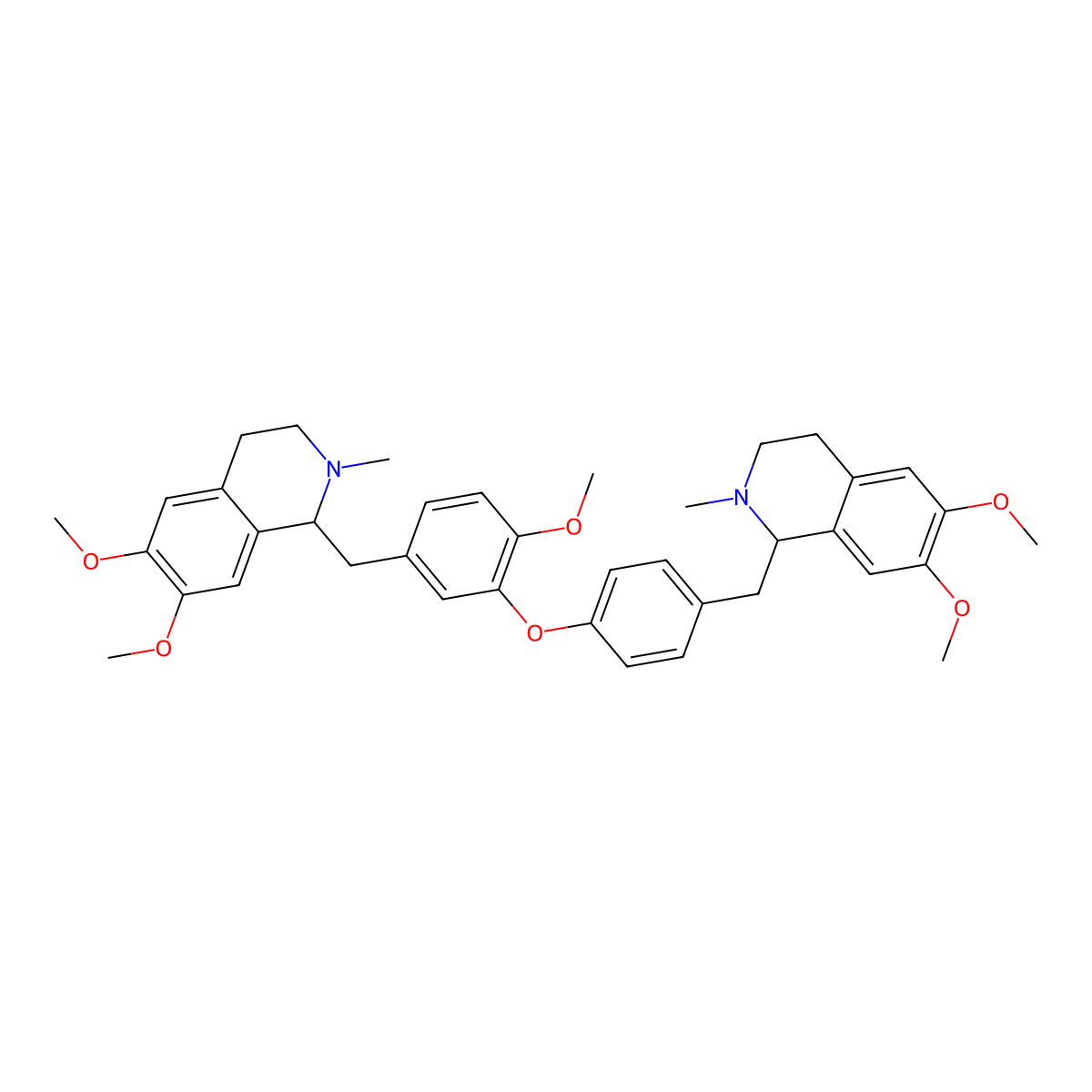 O-Methyldauricine molecular structure, CAS 2202-17-7