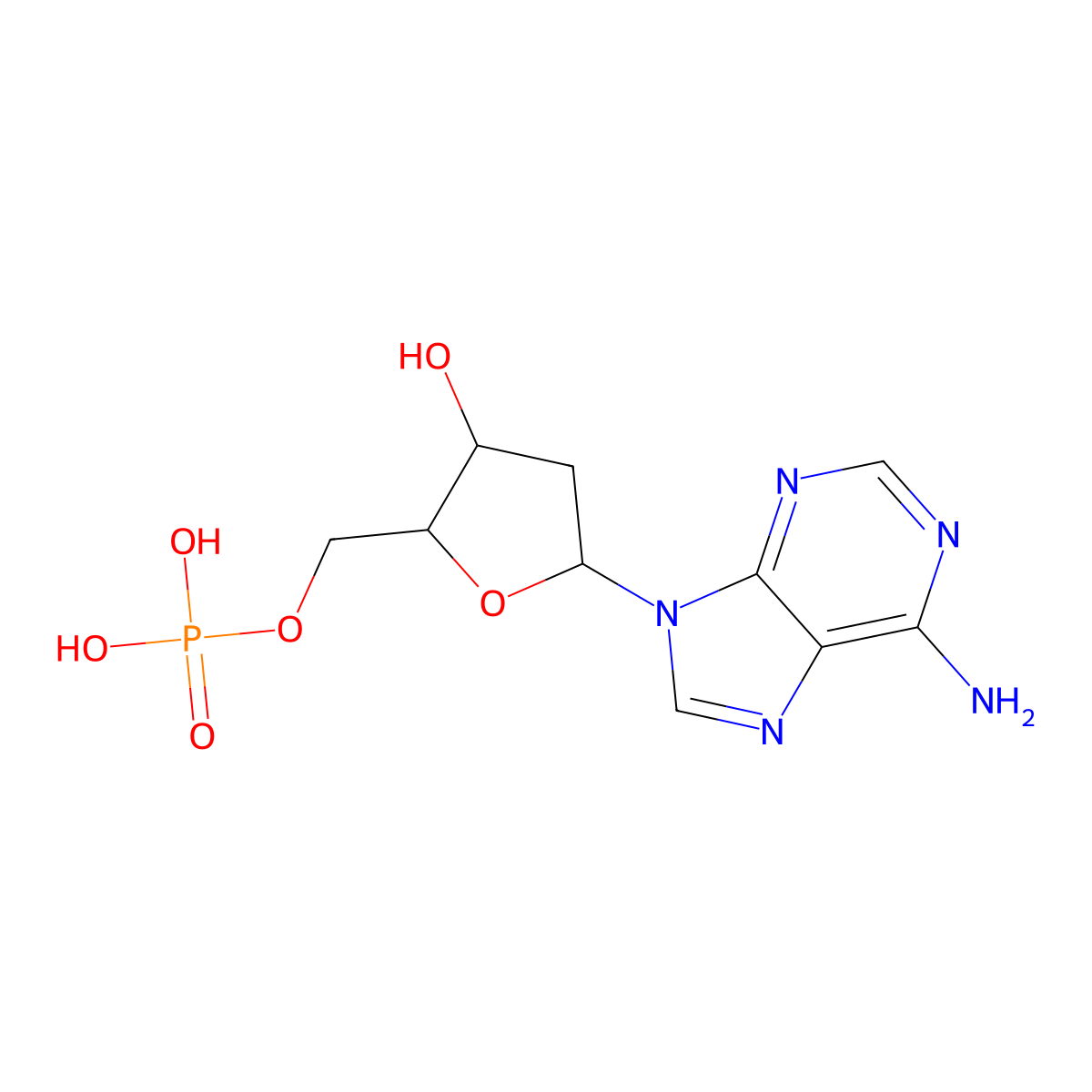 dAMP molecular structure, CAS 220203-77-0