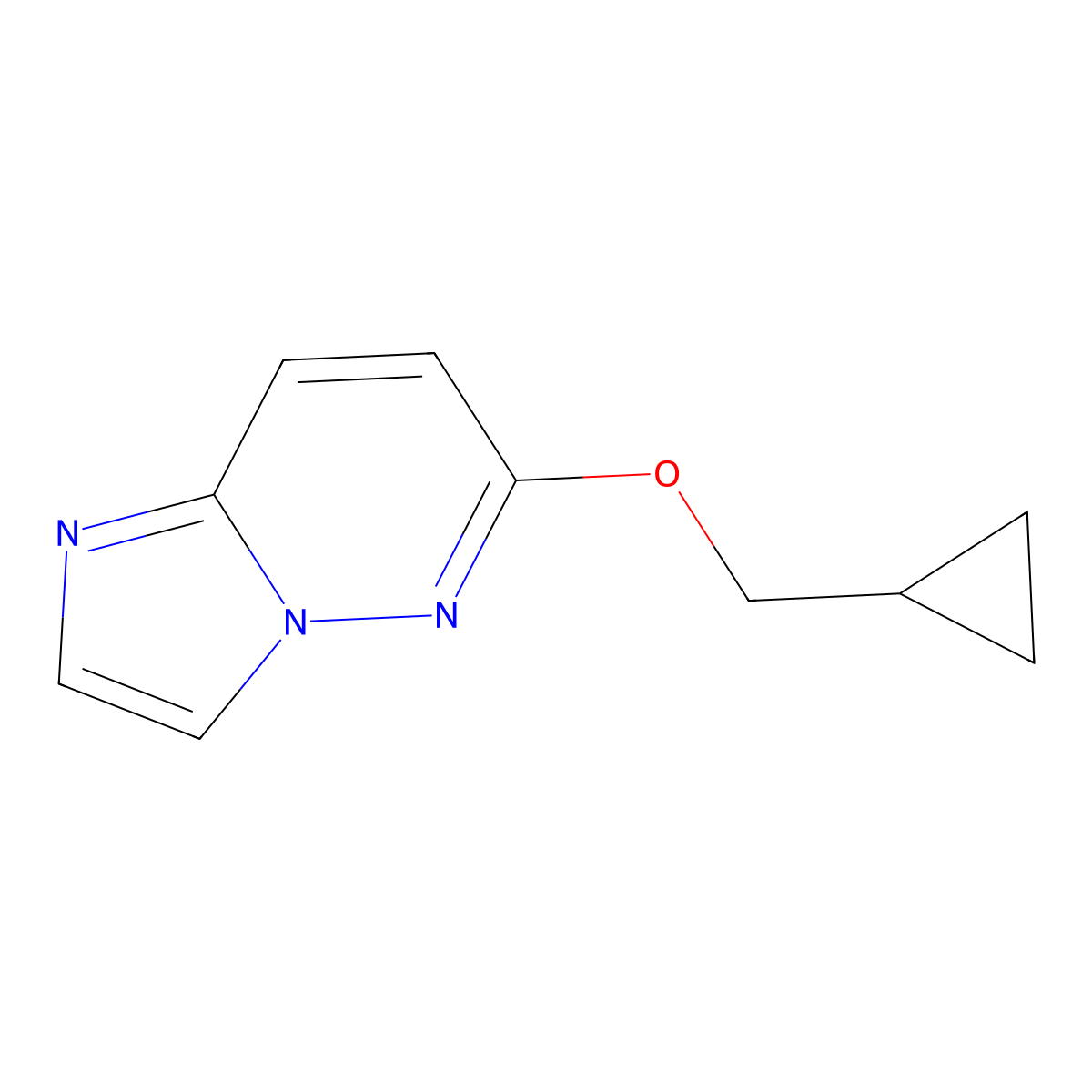6-(Cyclopropylmethoxy)imidazo[1,2-b]pyridazine molecular structure, CAS 2202083-32-5