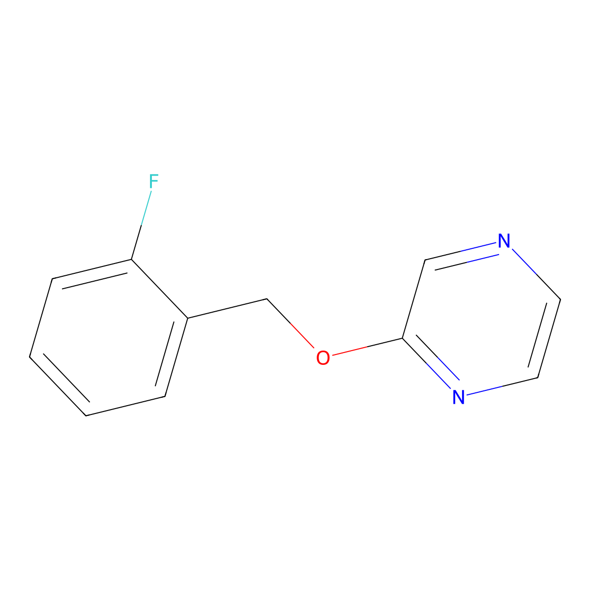 2-[(2-Fluorophenyl)methoxy]pyrazine molecular structure, CAS 2202085-94-5