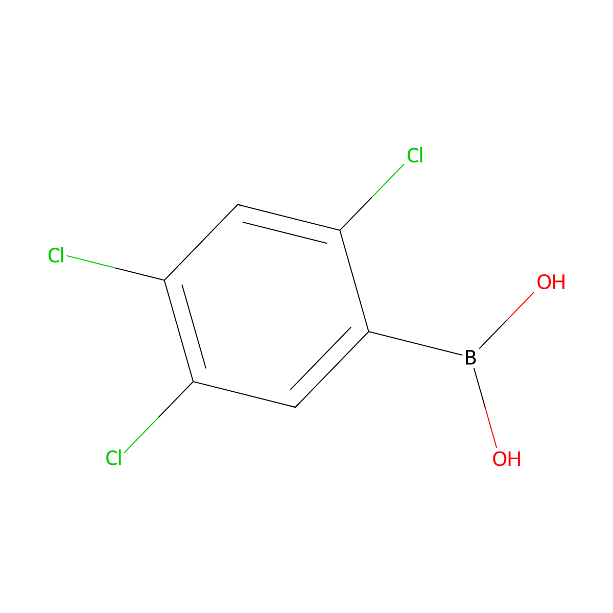 2,4,5-Trichlorophenylboronic acid molecular structure, CAS 220210-55-9