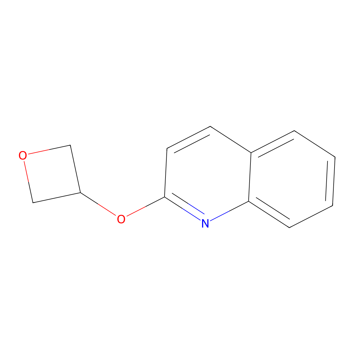 2-(Oxetan-3-yloxy)quinoline molecular structure, CAS 2202118-53-2