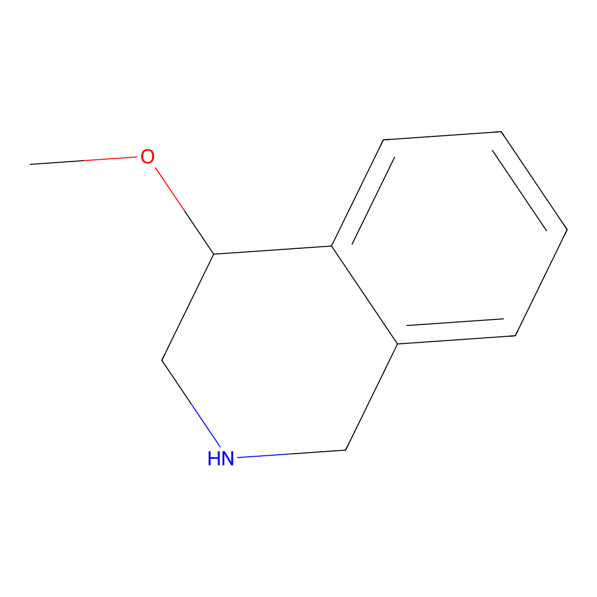 4-Methoxy-1,2,3,4-tetrahydroisoquinoline molecular structure, CAS 220215-20-3