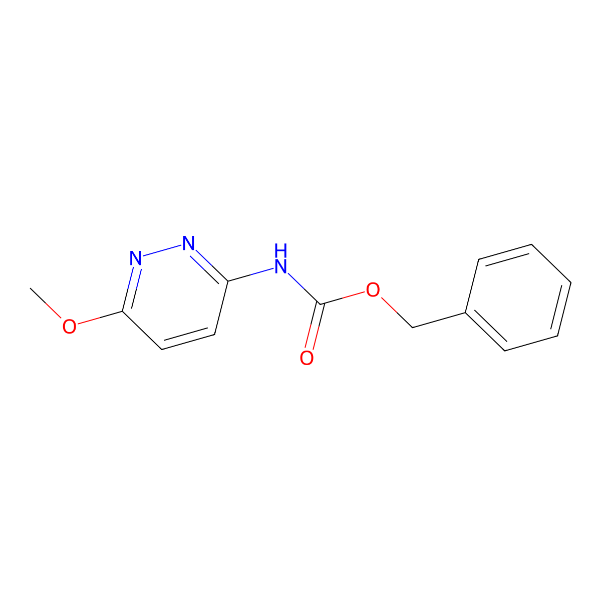 benzyl N-(6-methoxypyridazin-3-yl)carbamate molecular structure, CAS 2202150-20-5