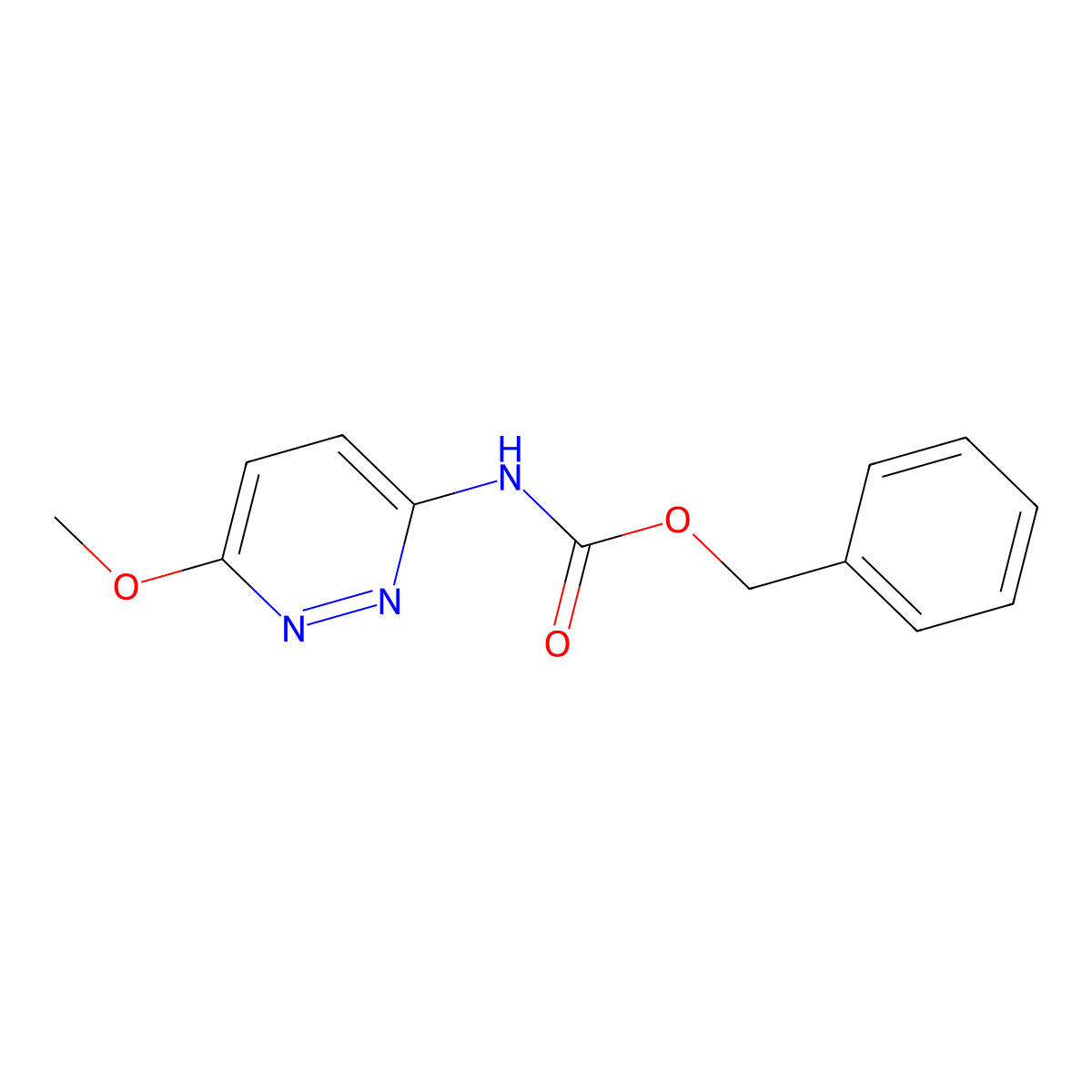 benzyl N-(6-methoxypyridazin-3-yl)carbamate molecular structure, CAS 2202150-20-5