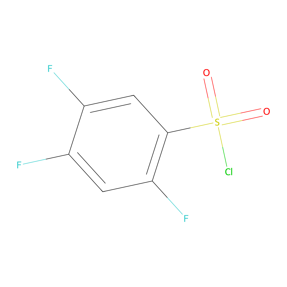 2,4,5-Trifluorobenzenesulfonyl chloride molecular structure, CAS 220227-21-4