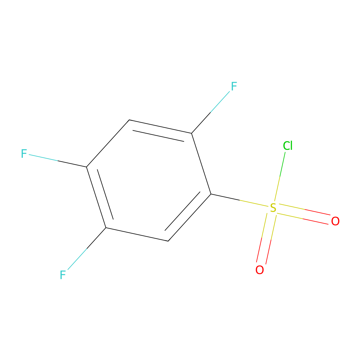 2,4,5-Trifluorobenzenesulfonyl chloride molecular structure, CAS 220227-21-4