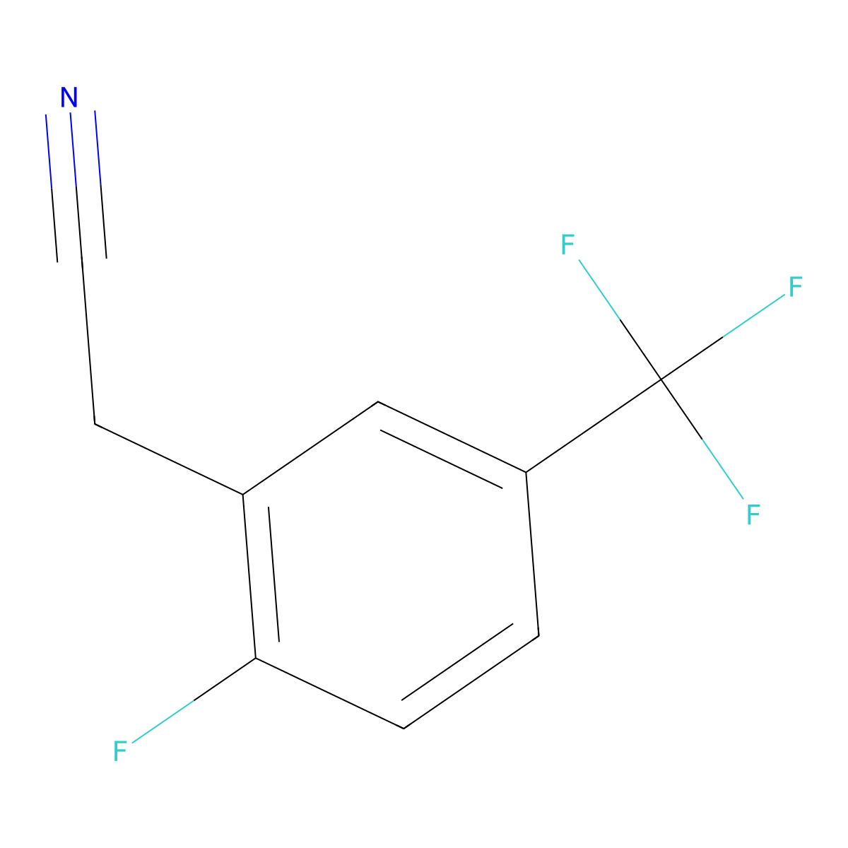 2-Fluoro-5-(Trifluoromethyl)Phenylacetonitrile molecular structure, CAS 220227-59-8