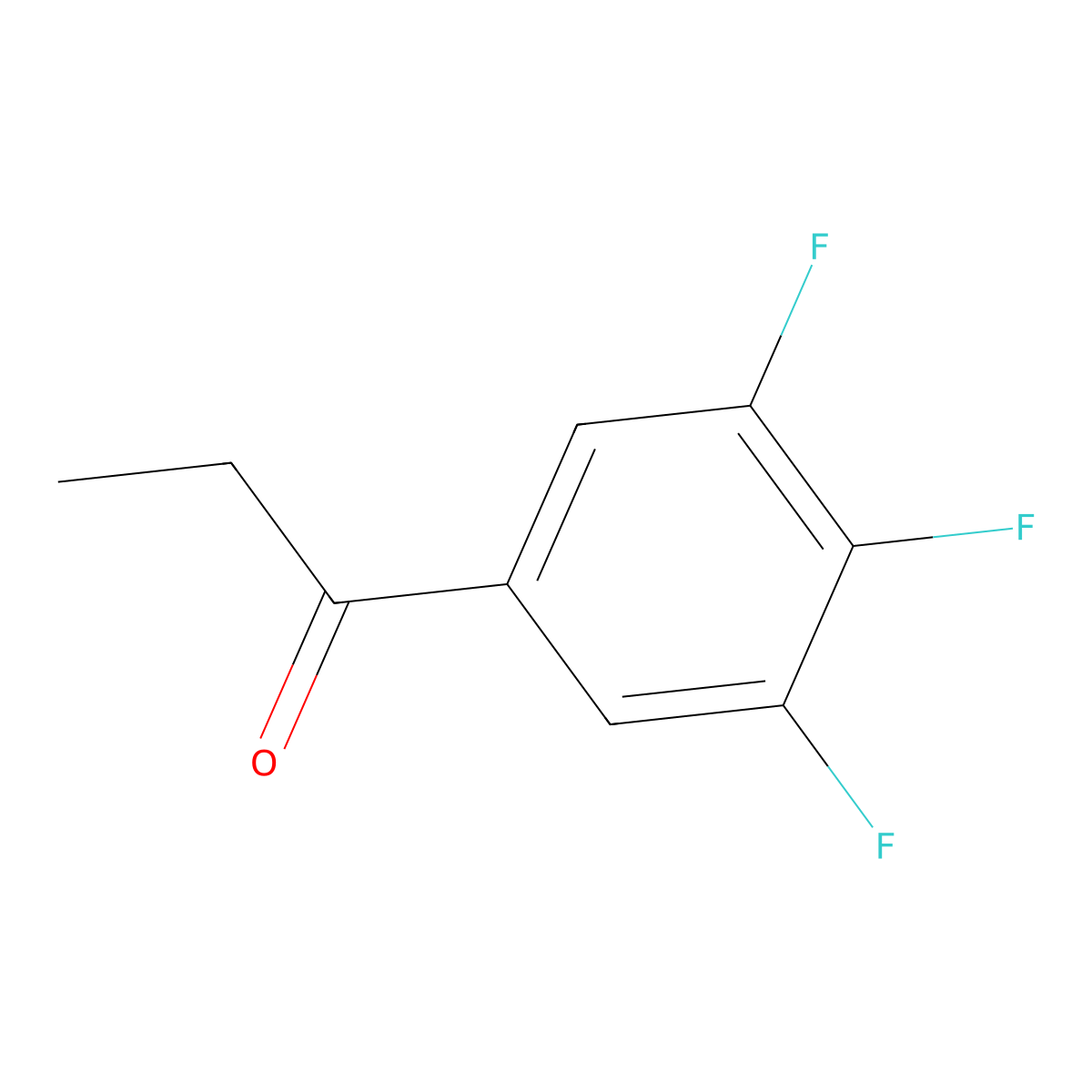 3',4',5'-Trifluoropropiophenone molecular structure, CAS 220227-74-7