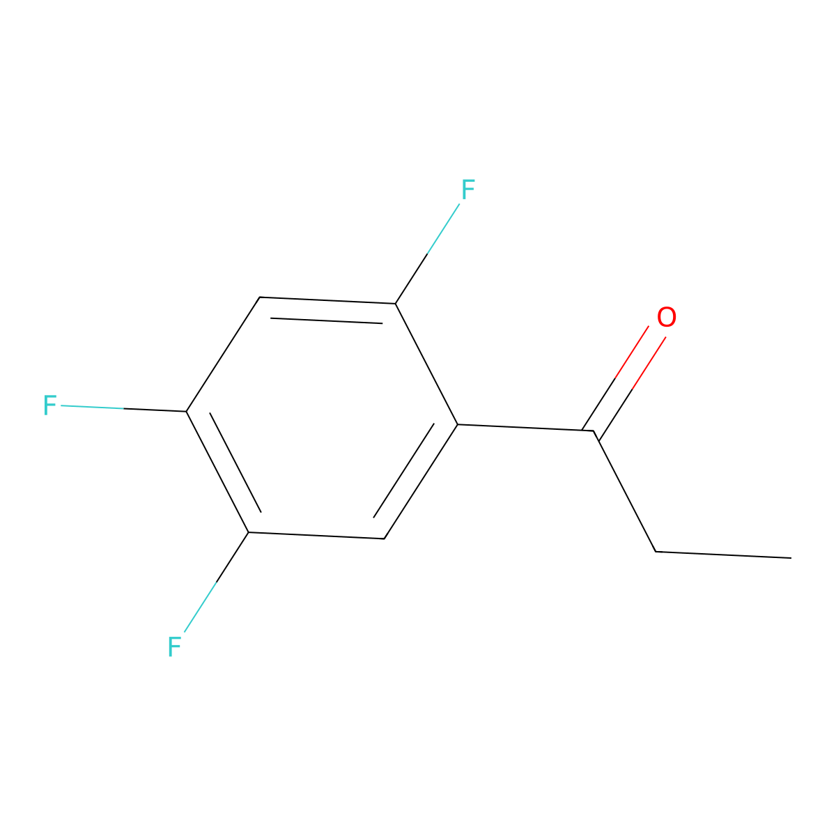 1-(2,4,5-Trifluorophenyl)propan-1-one molecular structure, CAS 220228-07-9