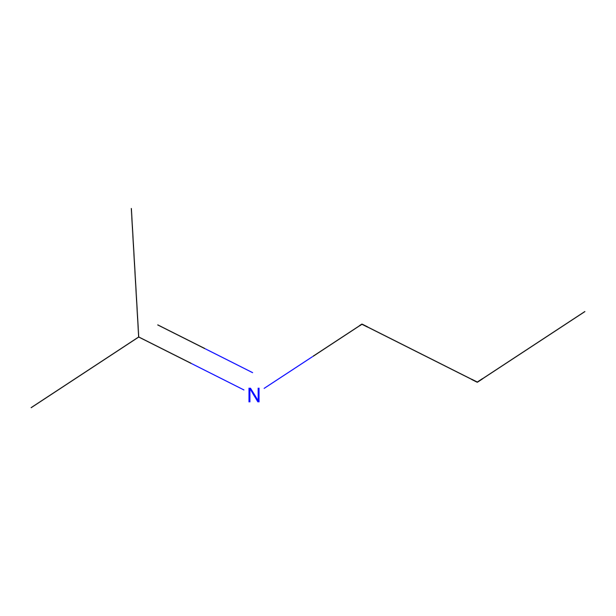 Acetone propylimine molecular structure, CAS 22023-64-9