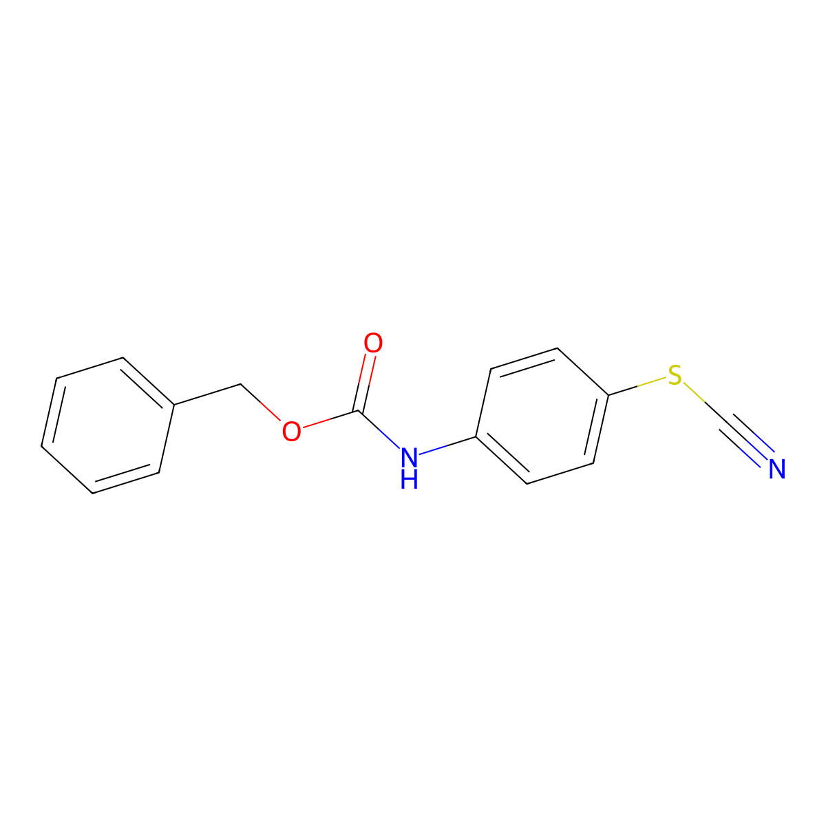 benzyl N-[4-(cyanosulfanyl)phenyl]carbamate molecular structure, CAS 2202310-81-2